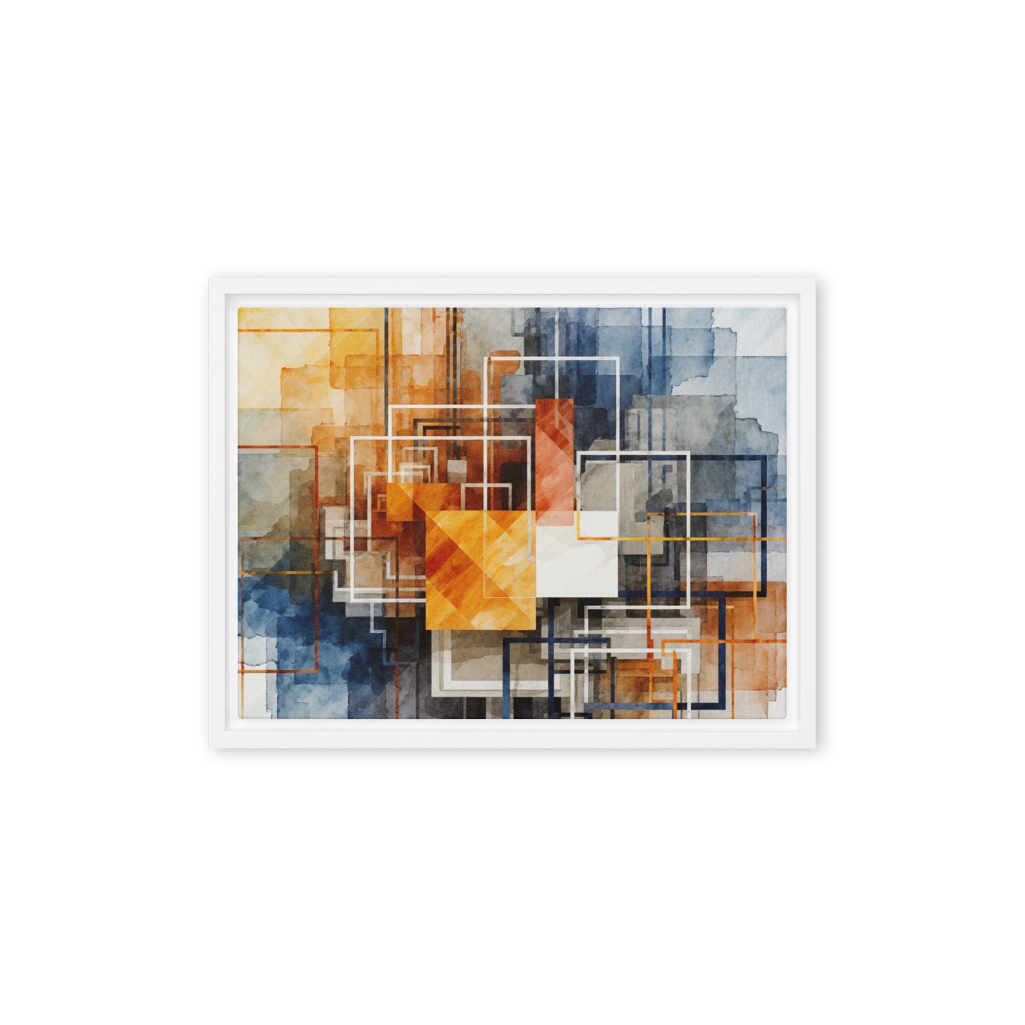 Reticle framed canvas print product view in black frame, 12 x 18 inch universal size