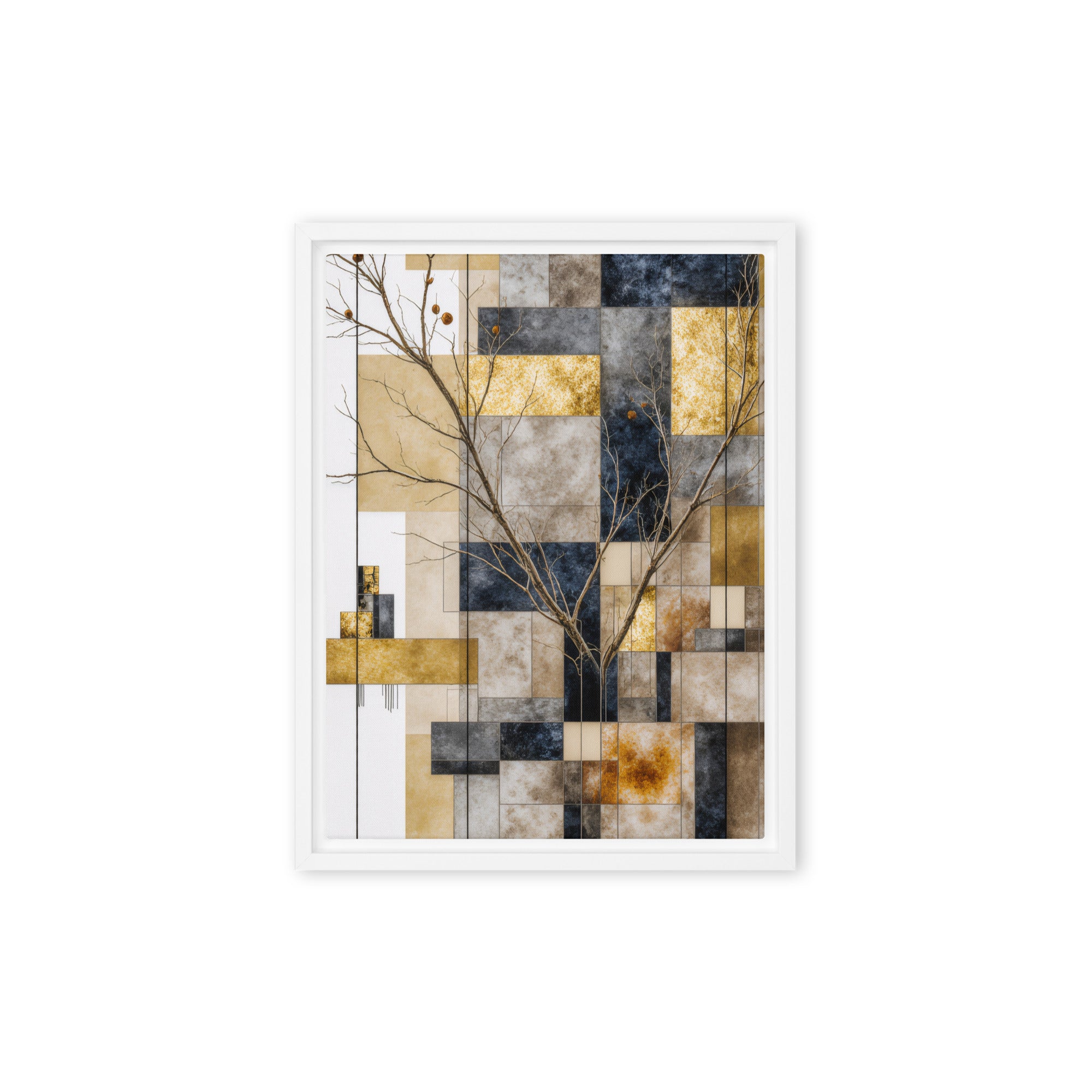 Solari framed canvas print image for product listing in black frame, 16 x 16 inch universal size