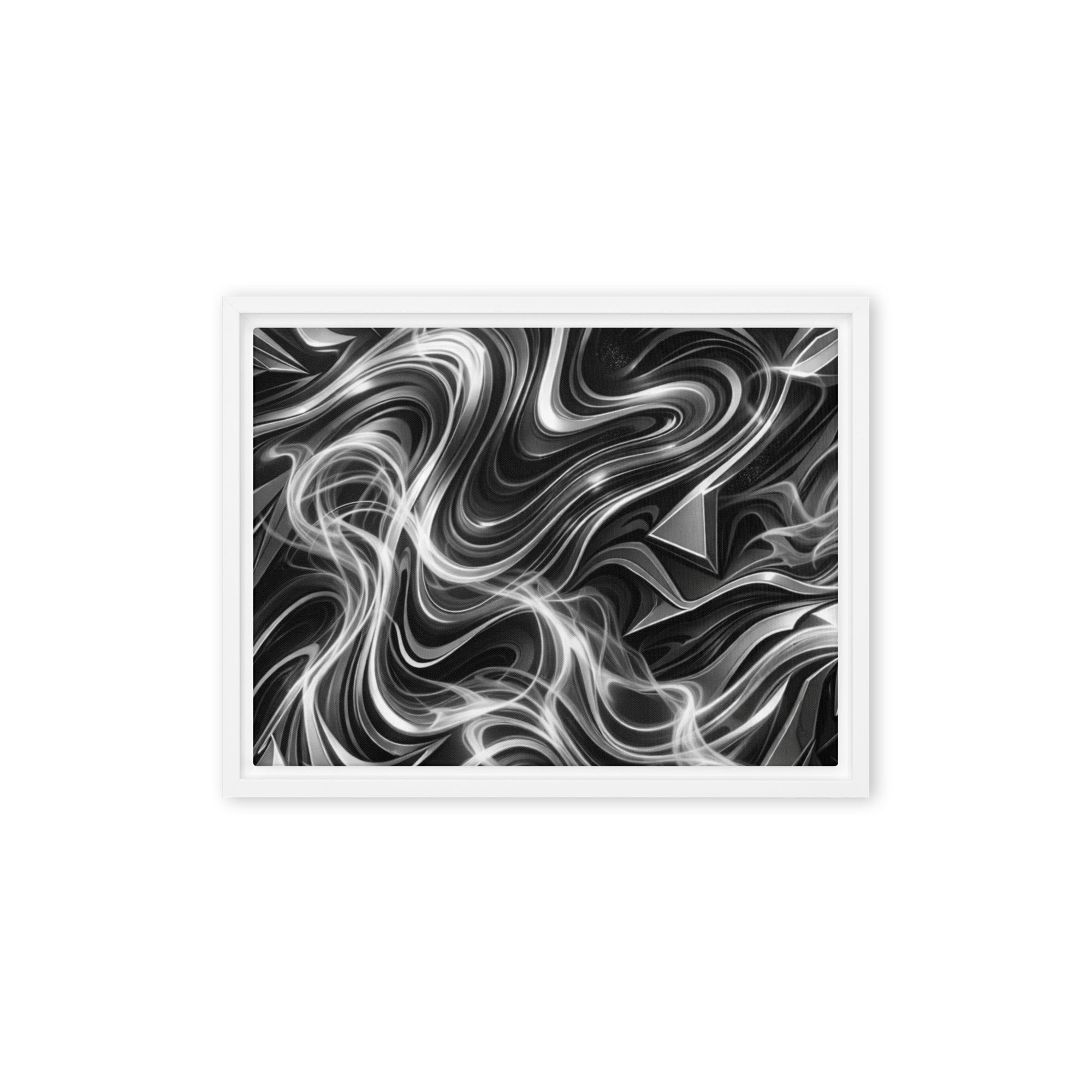 Edge framed canvas print image for product listing in black frame, 16 x 16 inch universal size