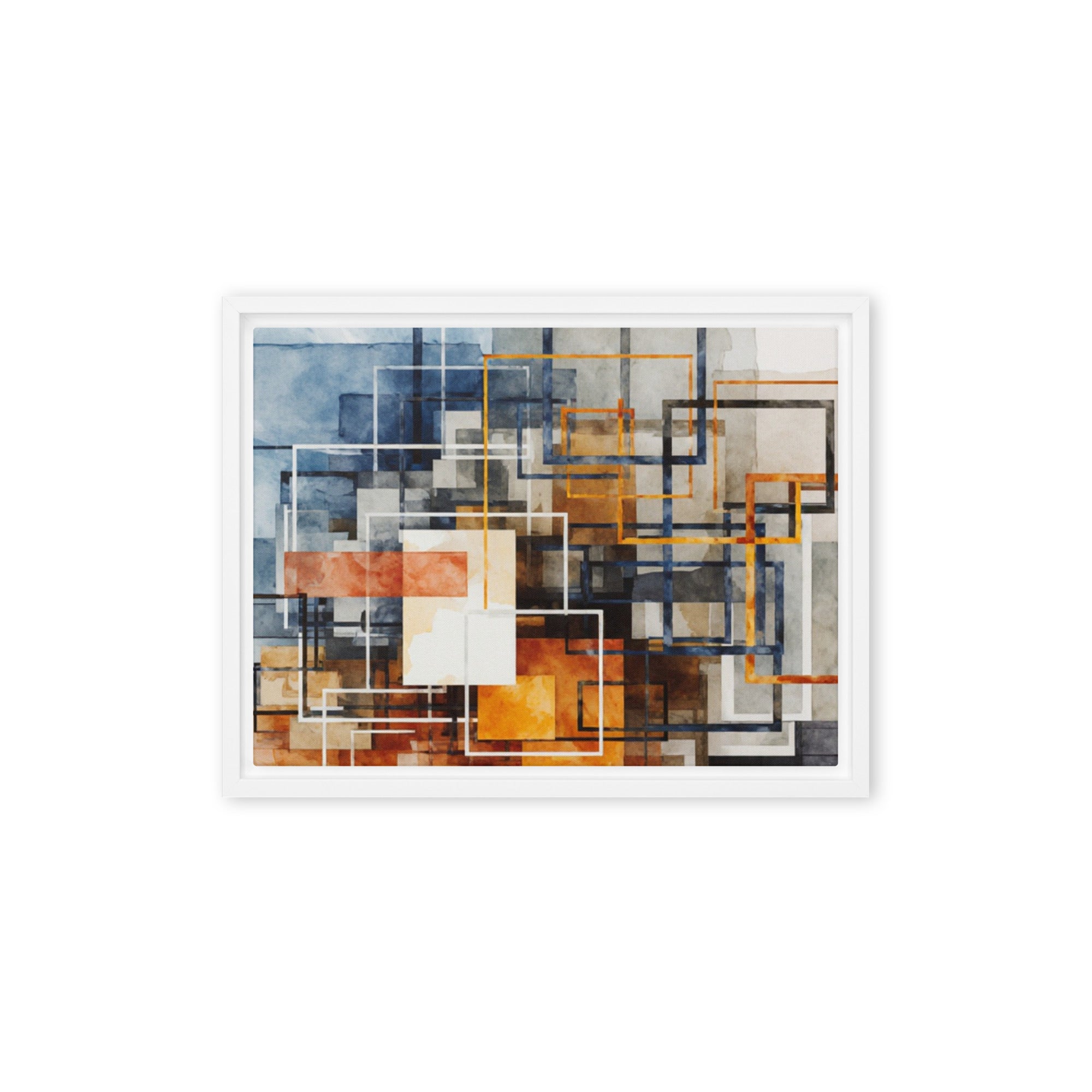Stratum framed canvas print image for product listing in black frame, 16 x 16 inch universal size