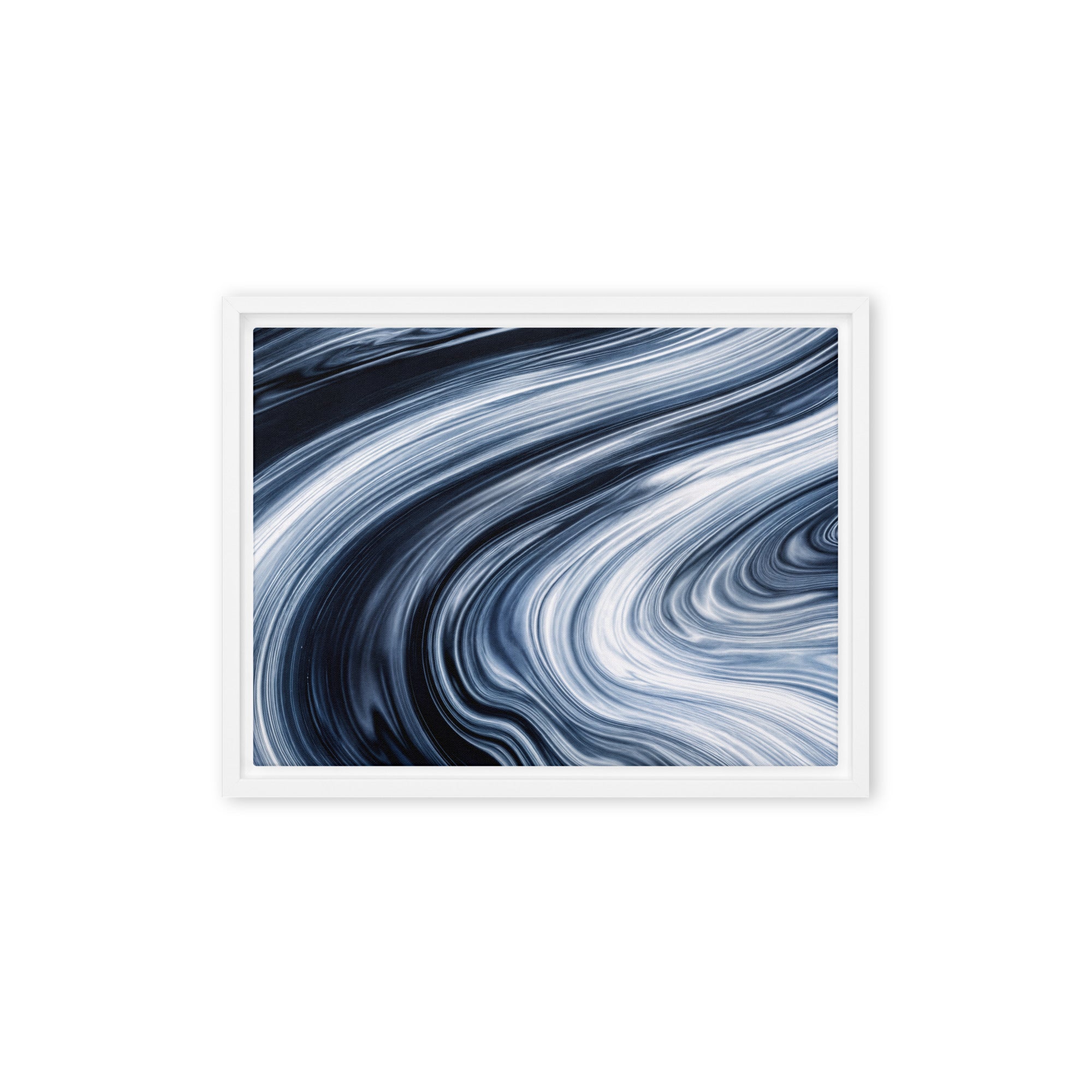 Vortex framed canvas print product view in black frame, 12 x 18 inch universal size