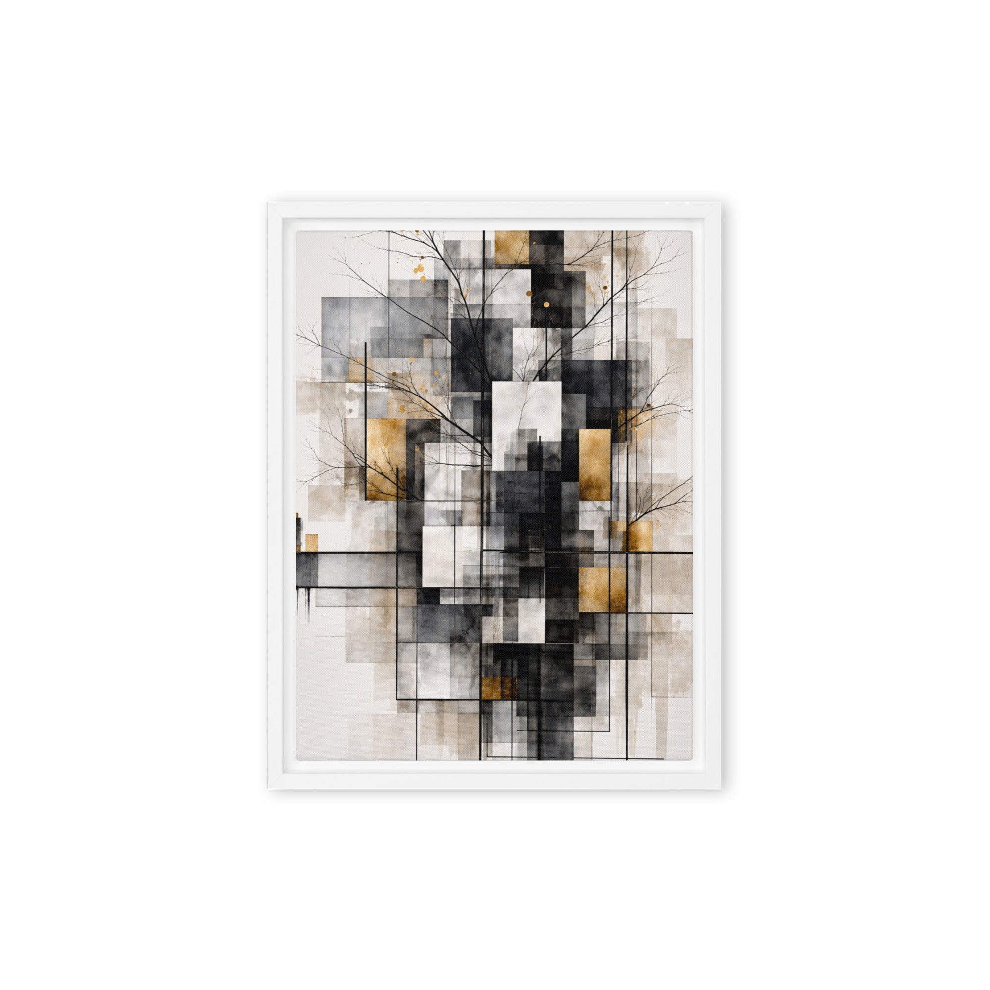 Avect framed canvas print product view in black frame, 12 x 18 inch universal size