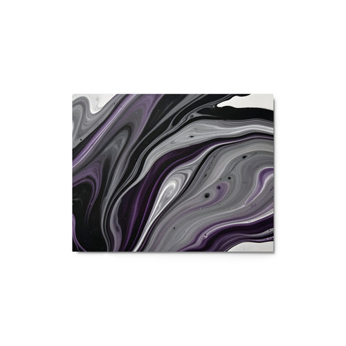 Amethyst Flow wall art product image as a metal print in 11 x 14 inch universal size
