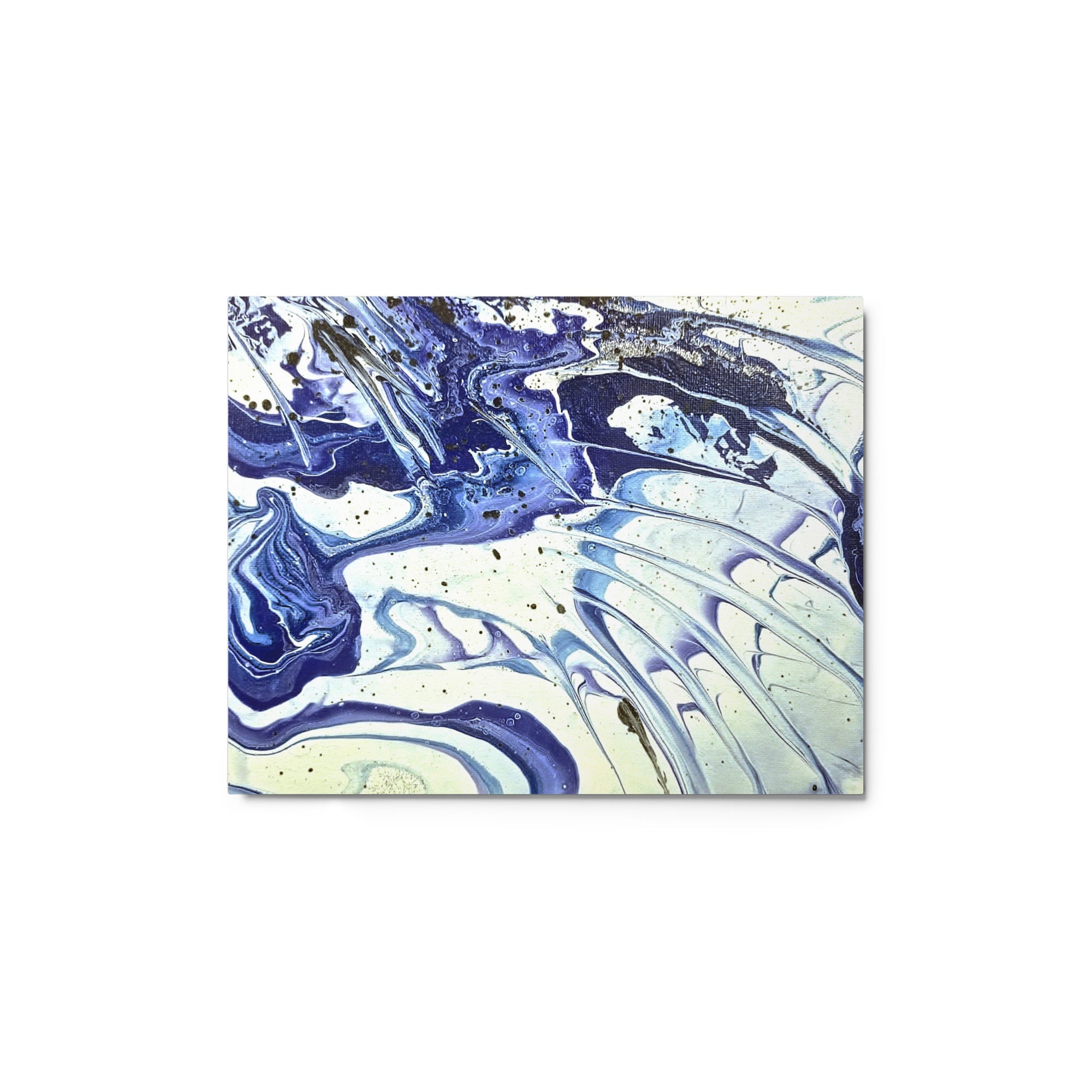 Cobalt metal print front-facing product image in 12 x 12 inch universal size