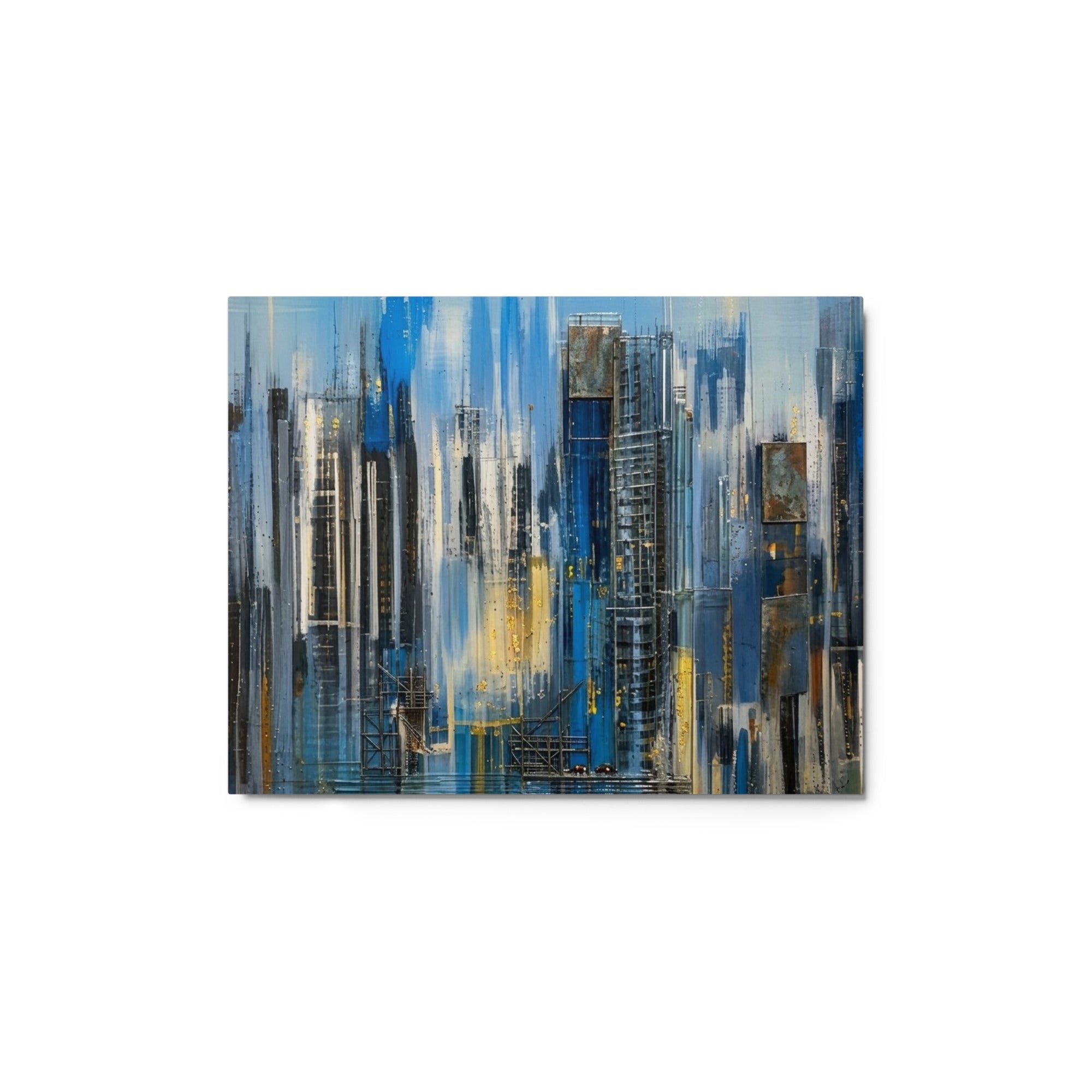 Facade wall art product image as a metal print in 11 x 14 inch universal size