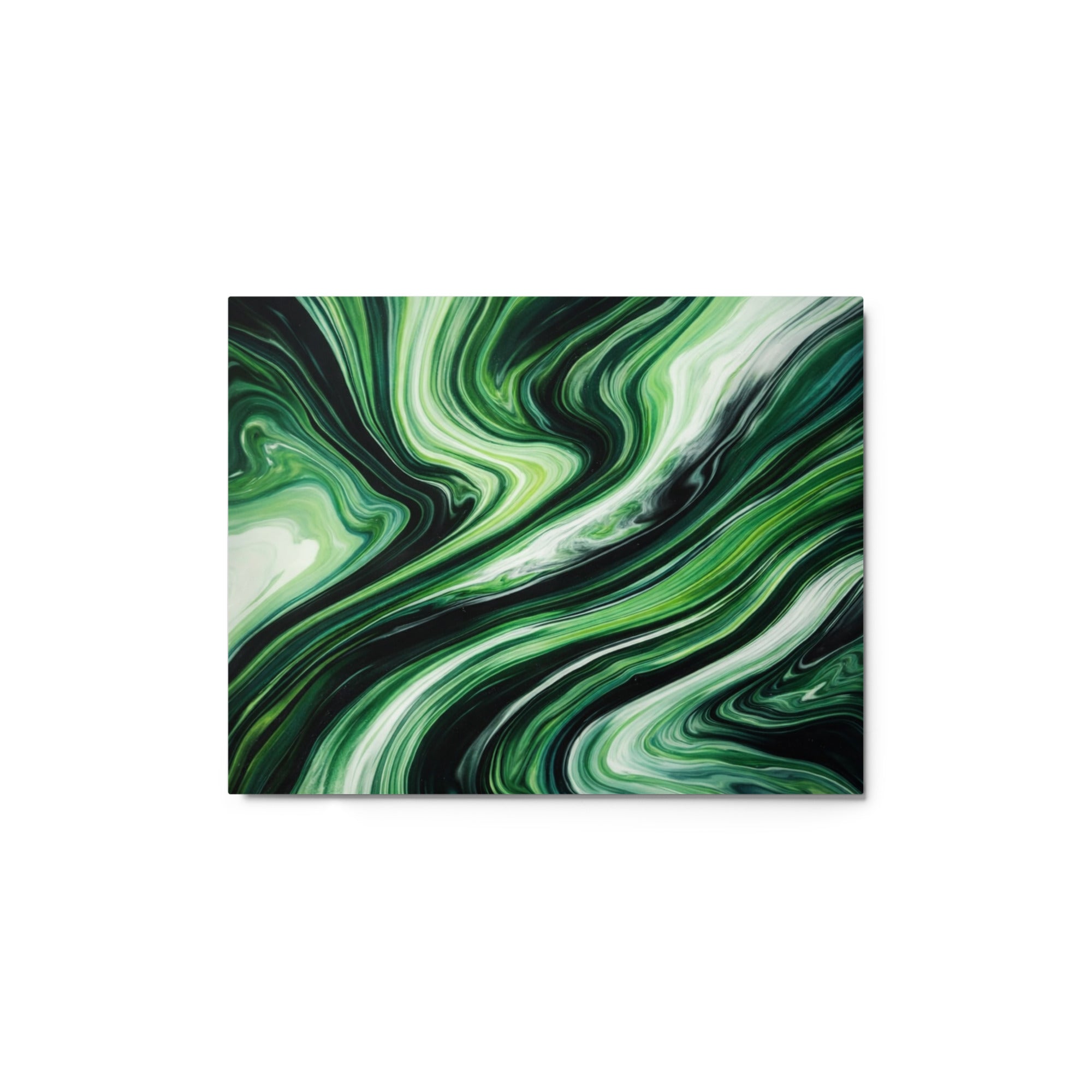 Verdant metal print shown in front view in 8 x 10 inch universal size