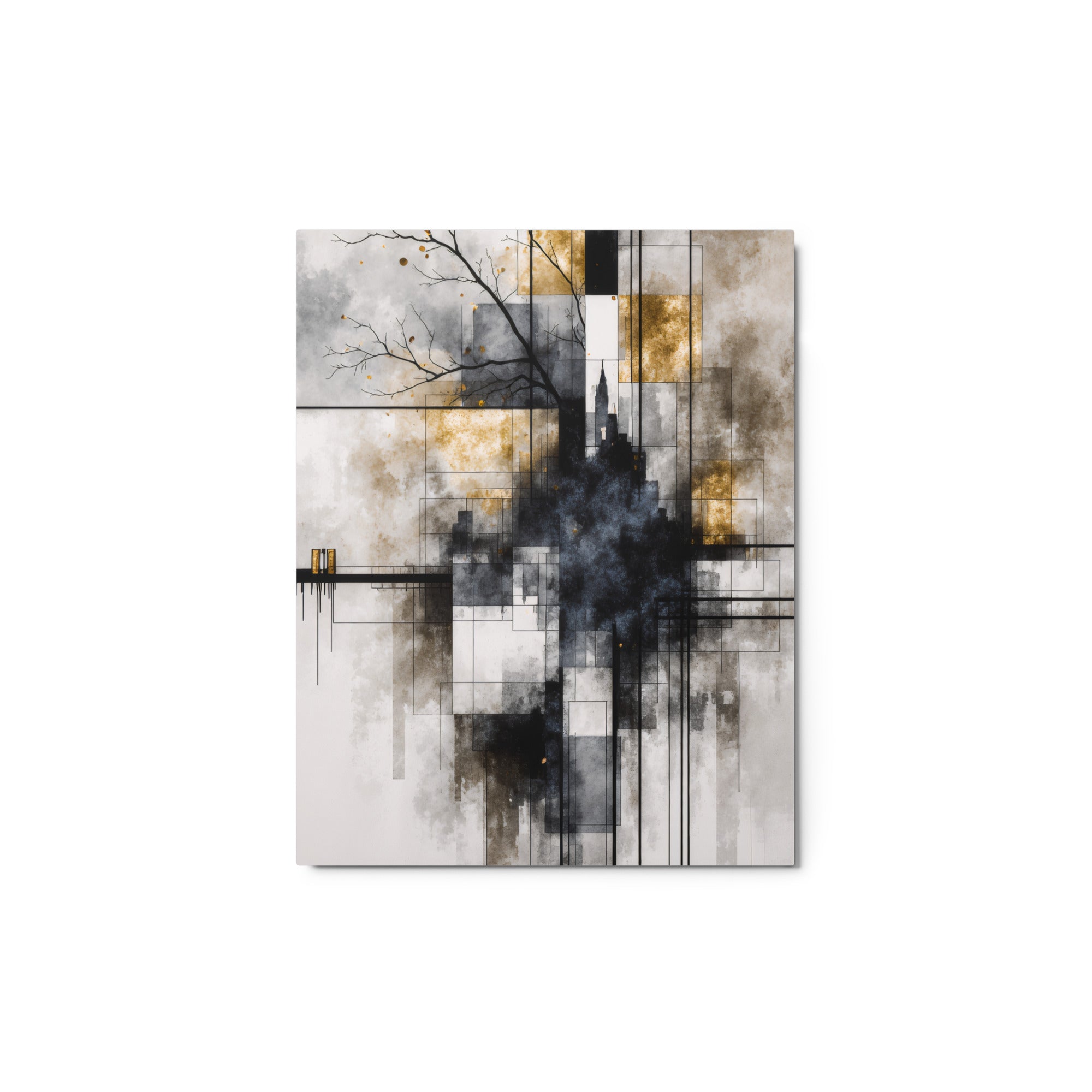 Brasier metal print front-facing product image in 12 x 12 inch universal size