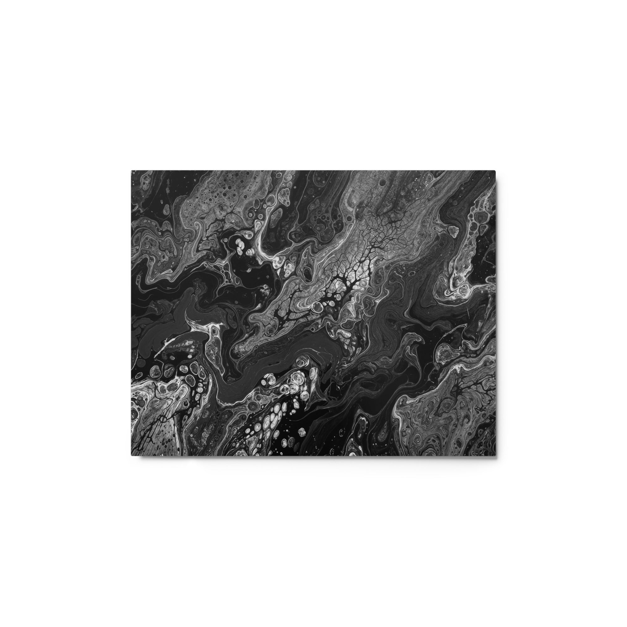 Dark Matter metal print front-facing product image in 12 x 12 inch universal size