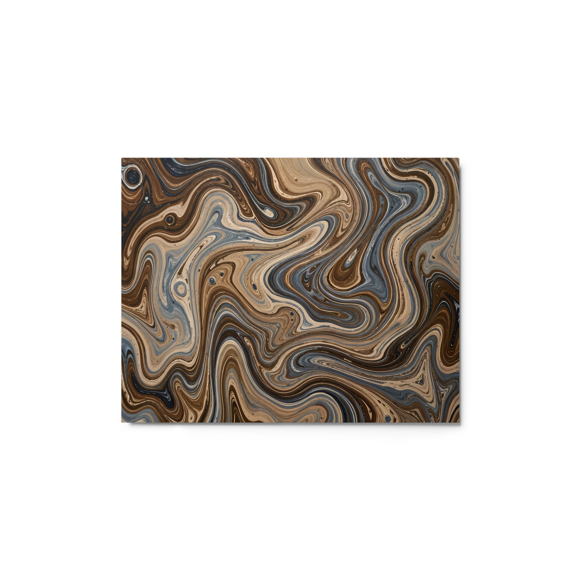 Café Mocha metal print front-facing product image in 12 x 12 inch universal size