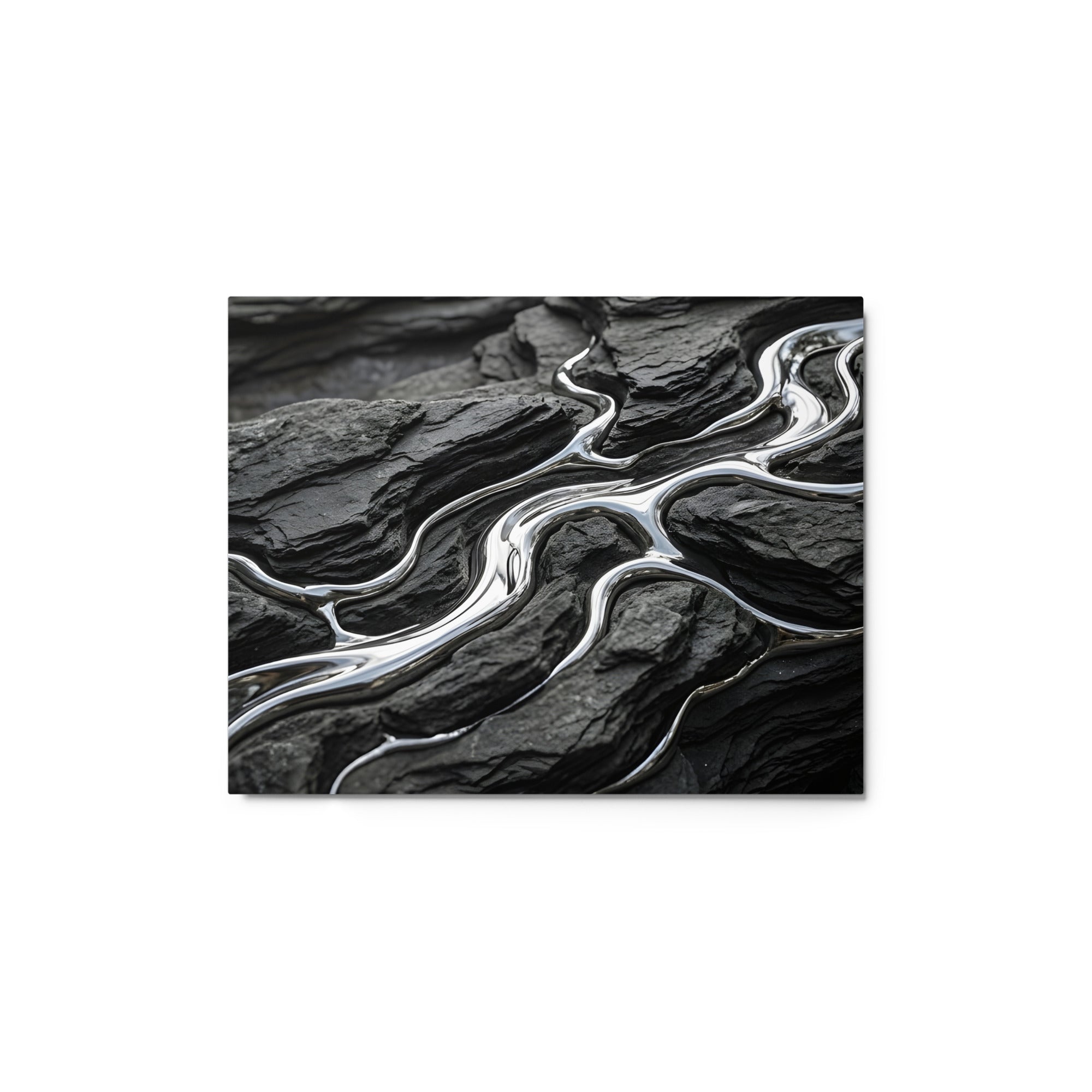 Basalt metal print front-facing product image in 12 x 12 inch universal size