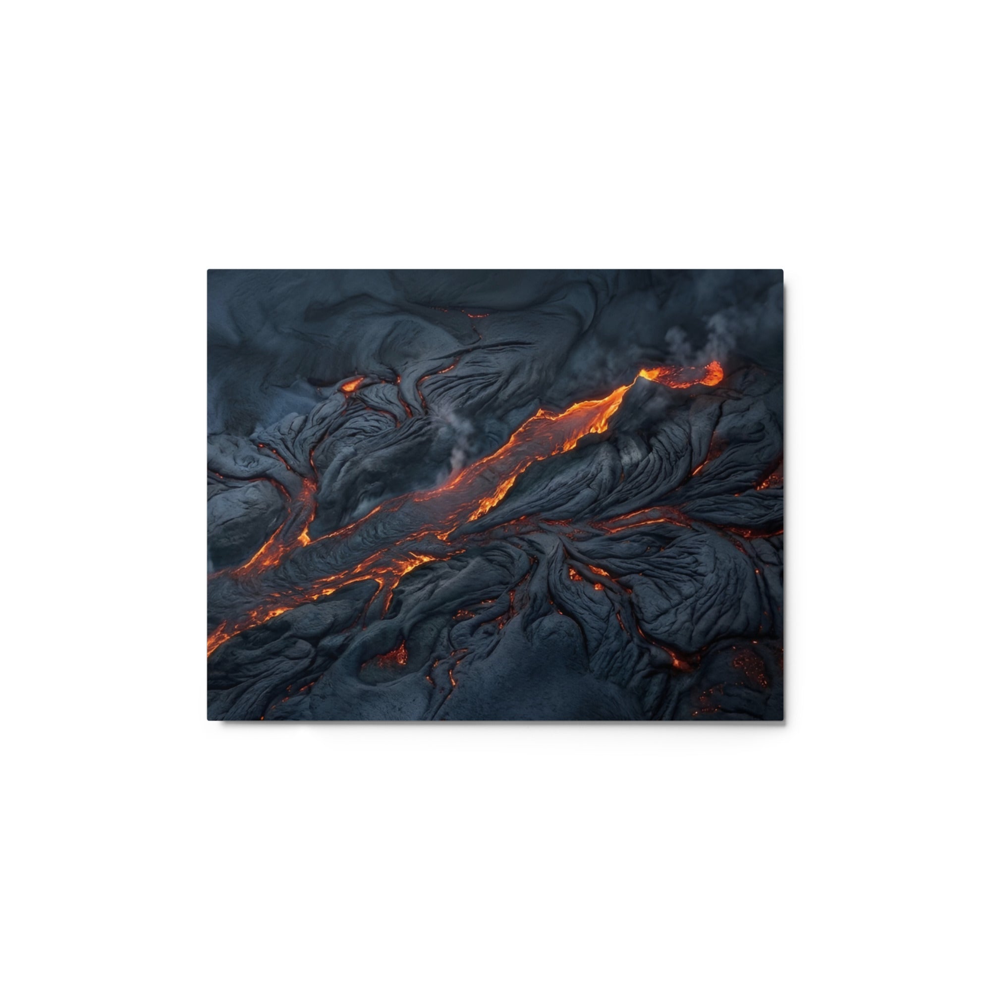 Molten metal print front-facing product image in 12 x 12 inch universal size