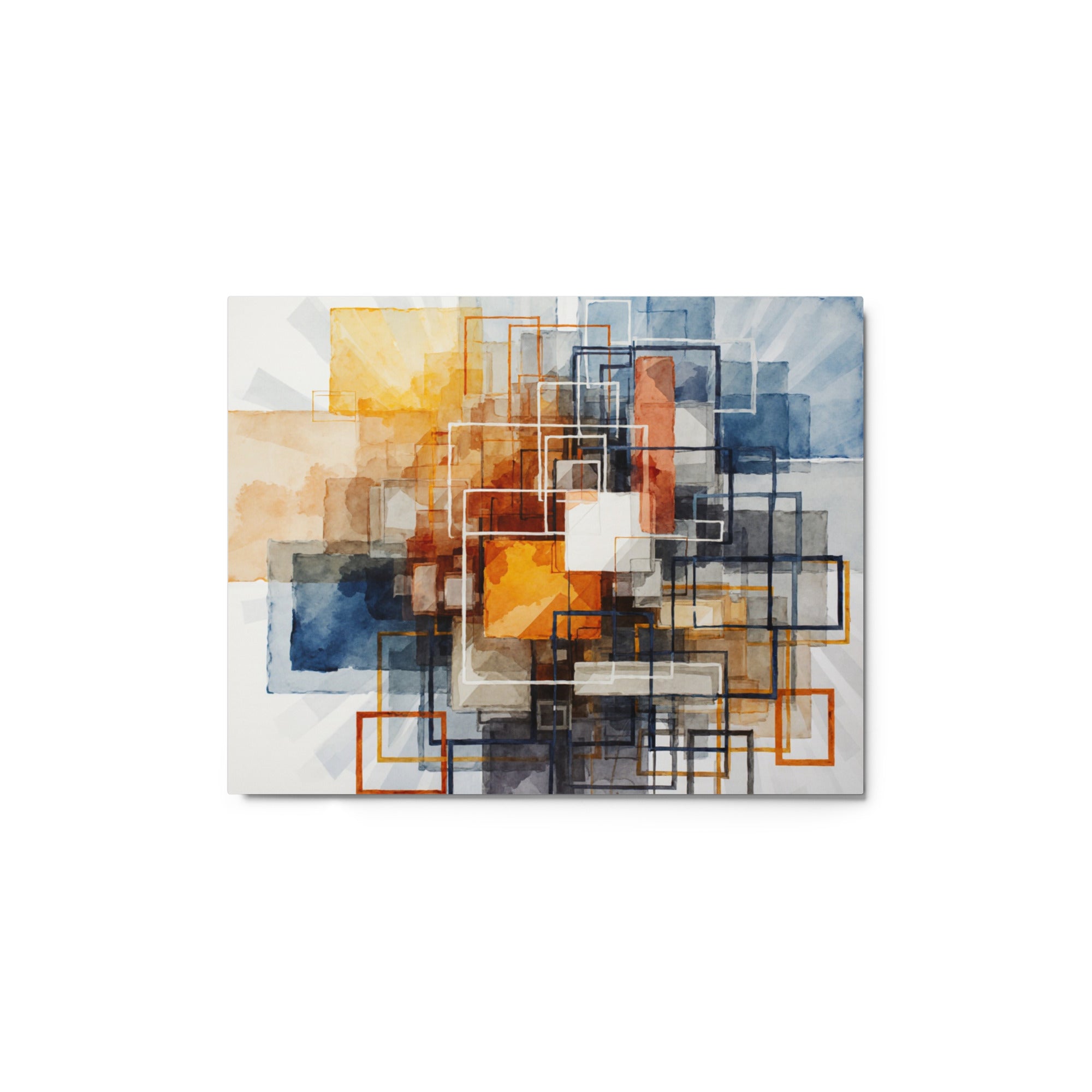 Plinth metal print front-facing product image in 12 x 12 inch universal size