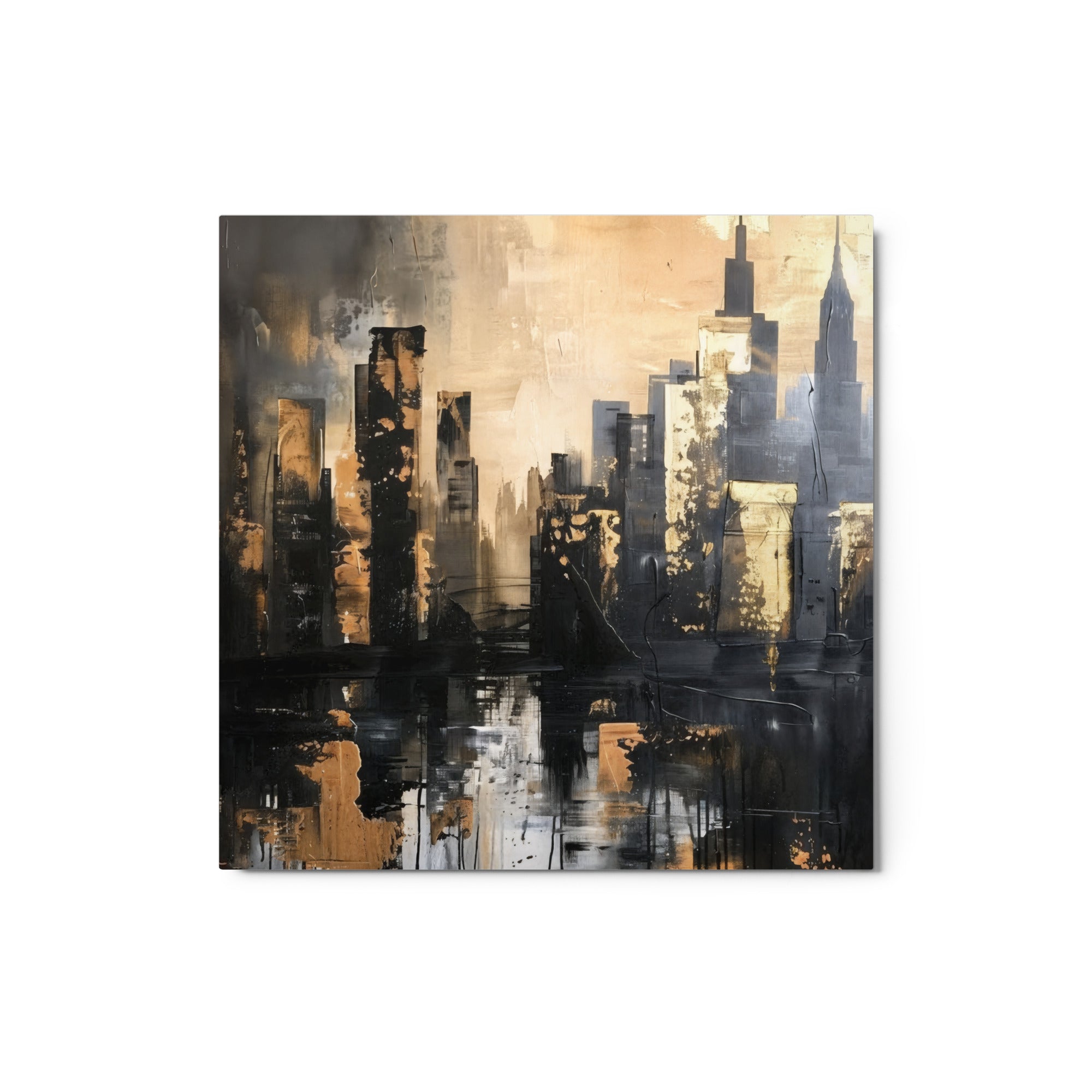 Sommet wall art product image as a metal print skyline in 16 x 20 inch universal size