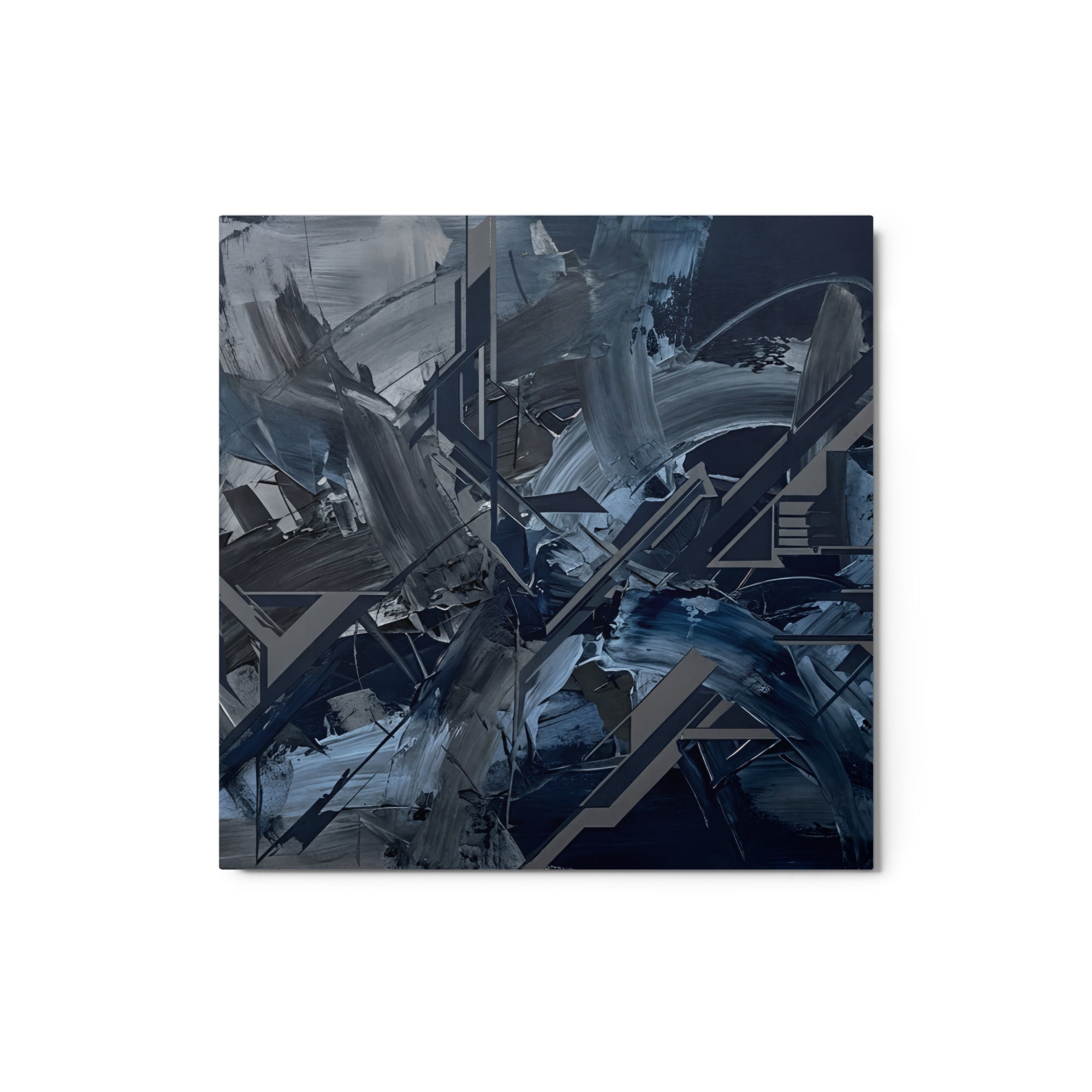 Torrent wall art product image as a metal print urban in 12 x 12 inch universal size