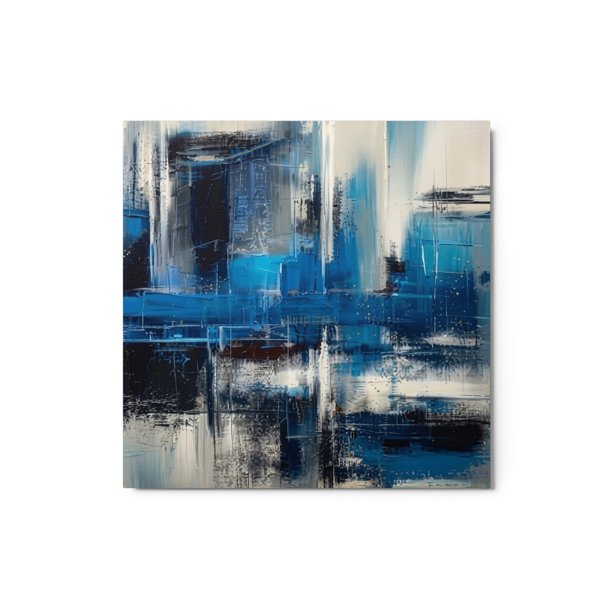 Isle metal print front-facing product image in 12 x 12 inch universal size