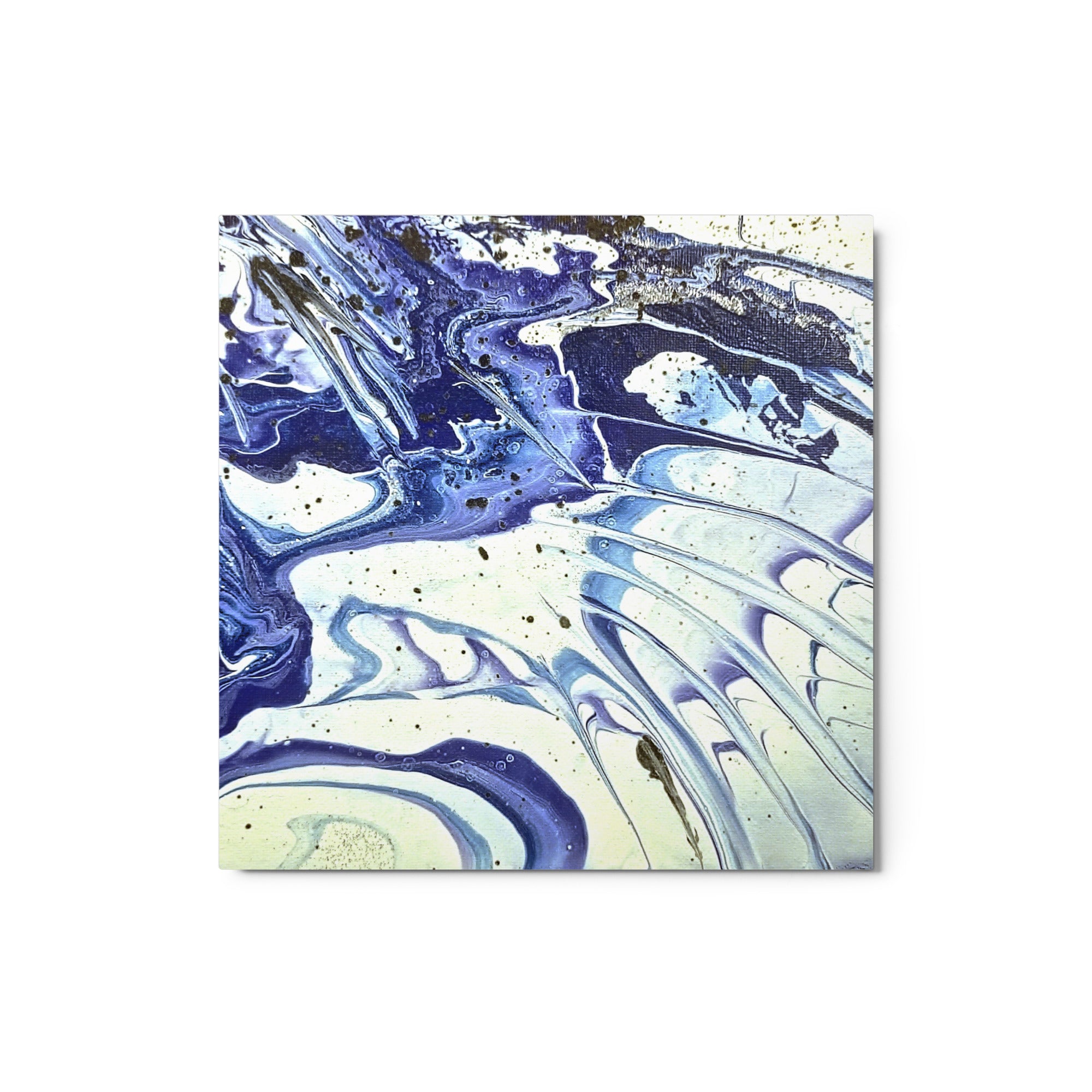 Cobalt metal print wall display image in 16 x 20 inch universal size
