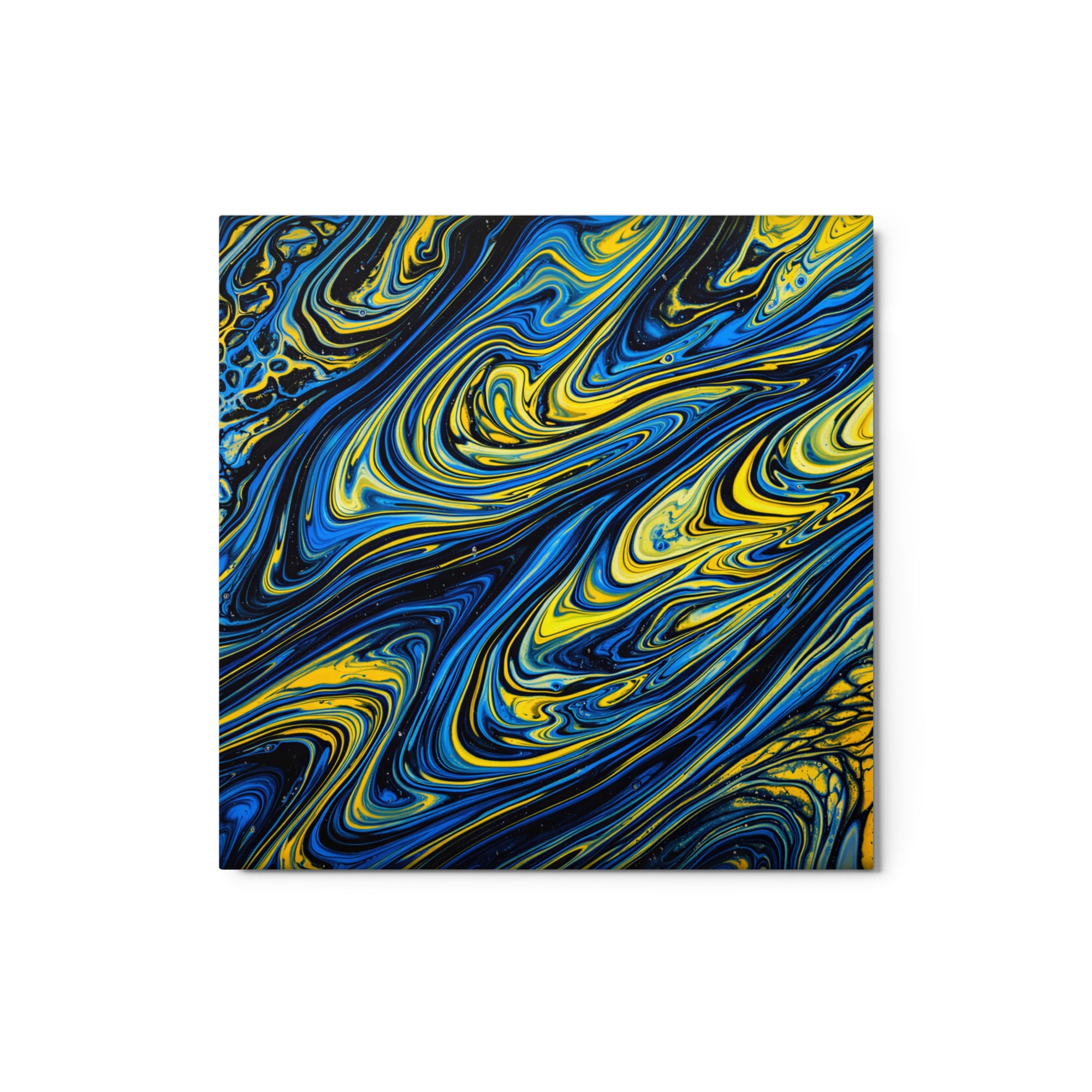 Coral metal print wall display image in 16 x 20 inch universal size