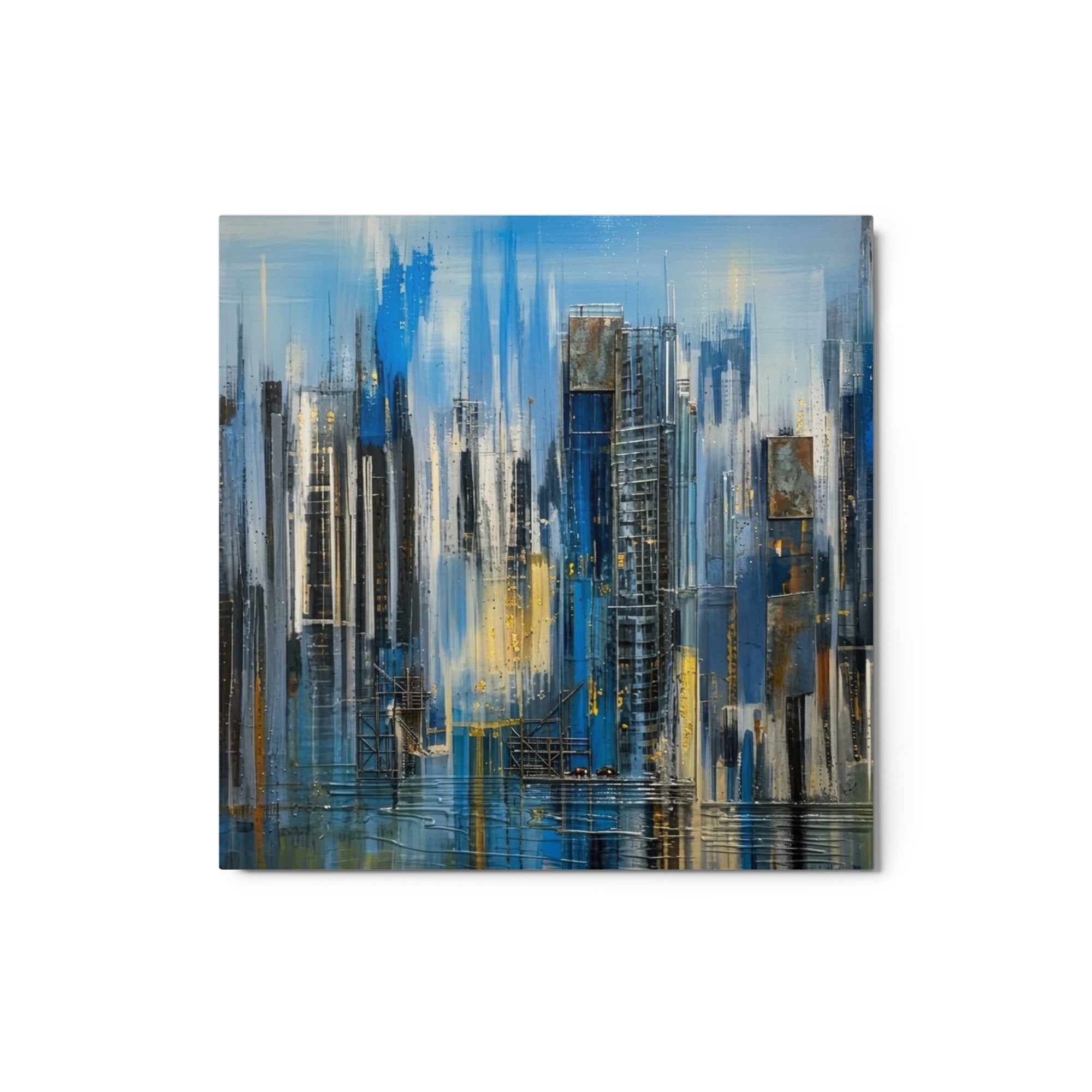 Facade metal print front-facing product image in 12 x 12 inch universal size