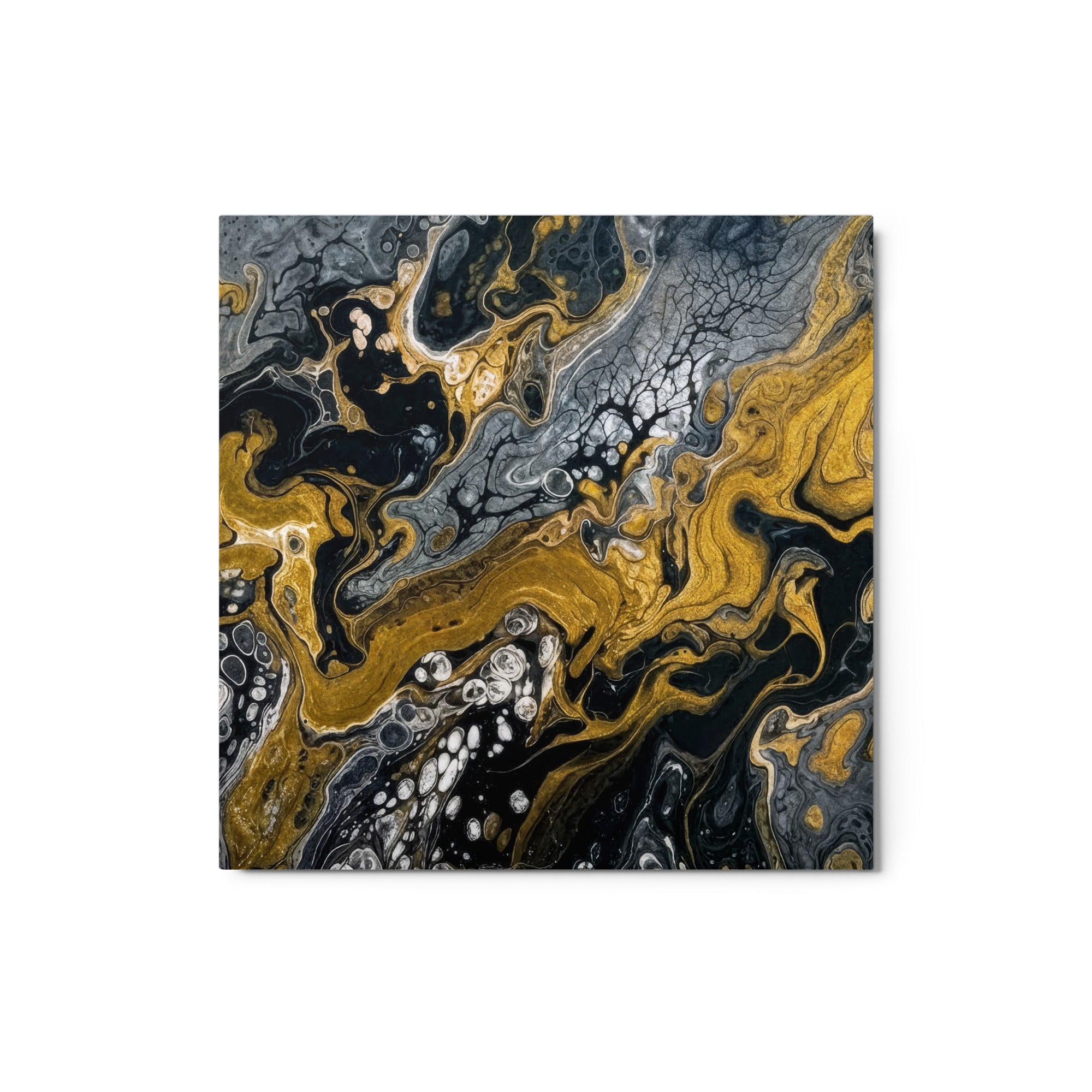 Aurum metal print product mockup in 20 x 30 inch large size