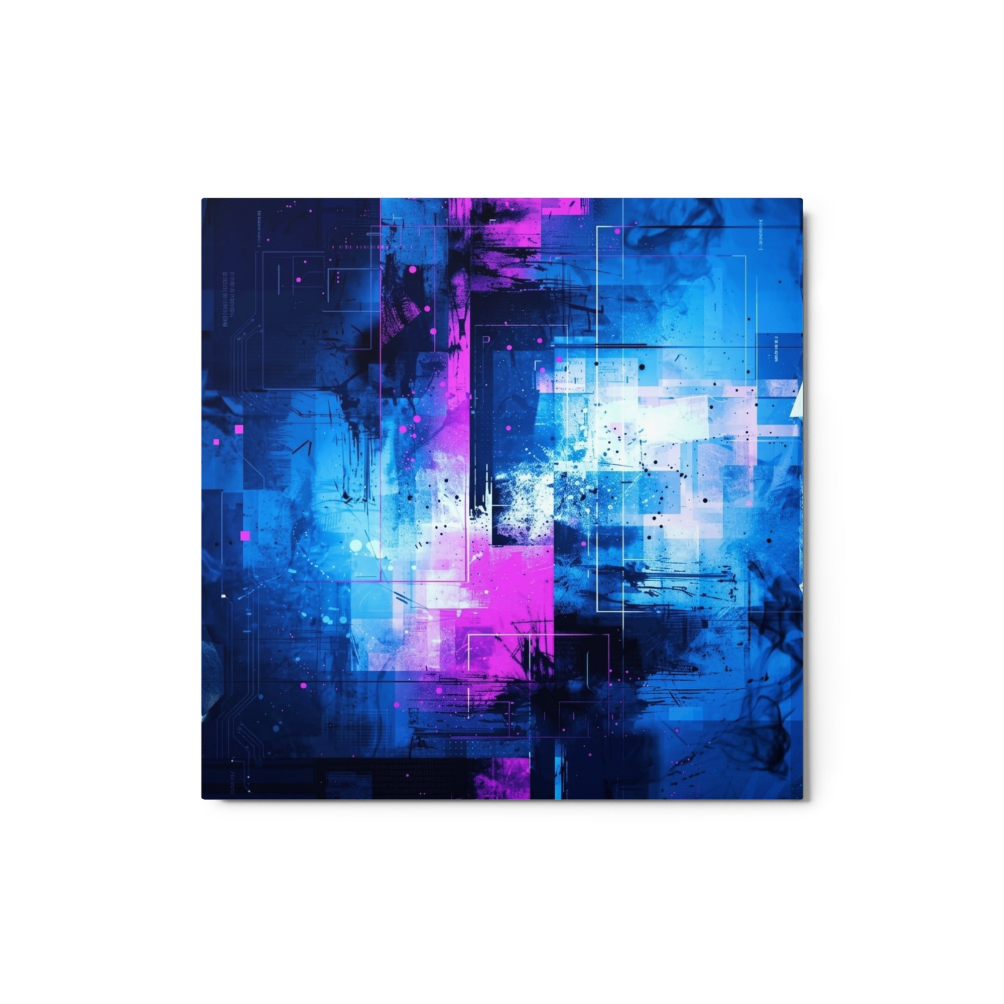 Neon metal print wall display image in 16 x 20 inch universal size