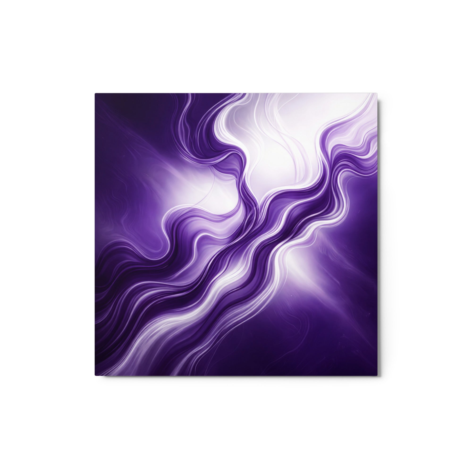 Silk metal print product mockup in 20 x 30 inch large size
