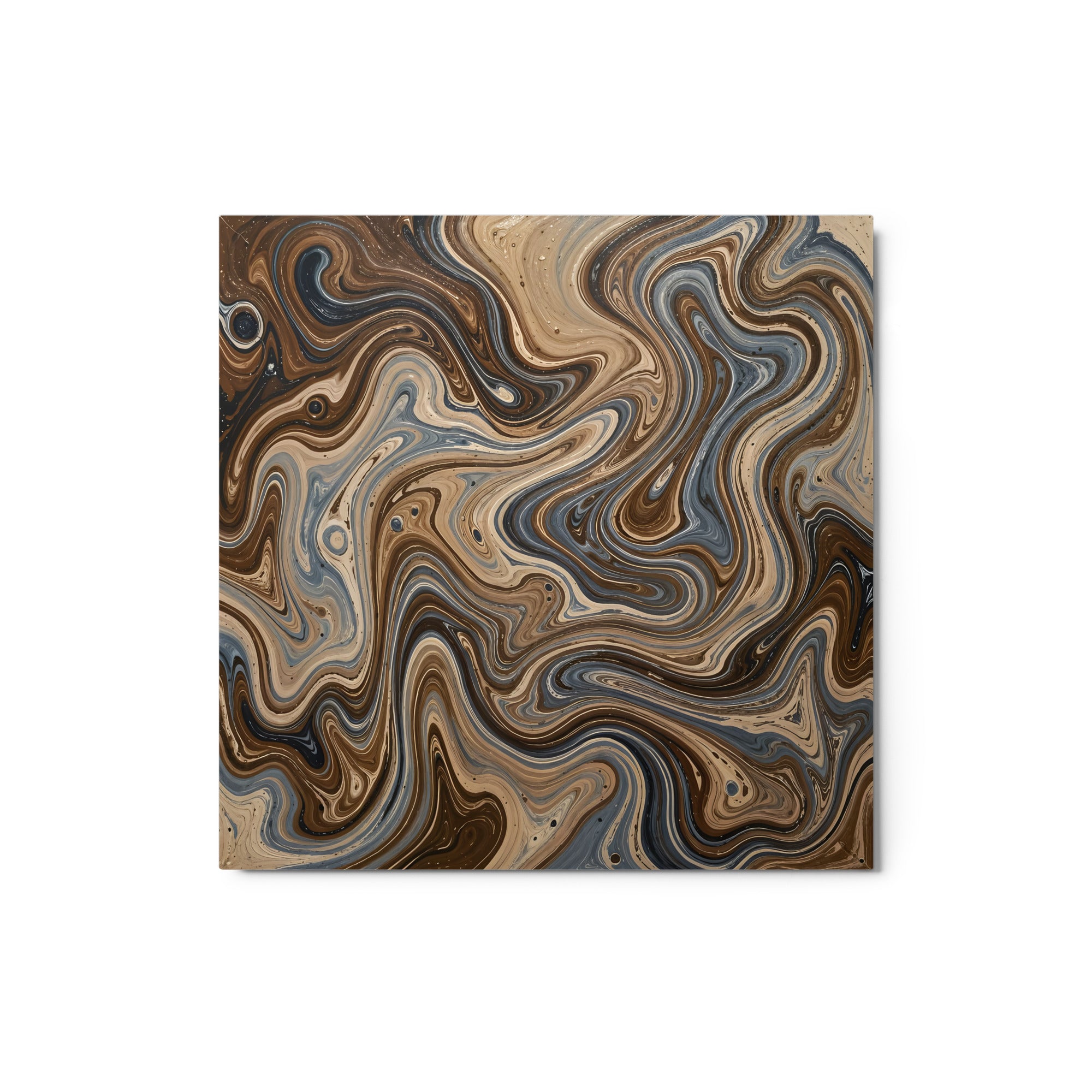Café Mocha metal print wall display image in 16 x 20 inch universal size