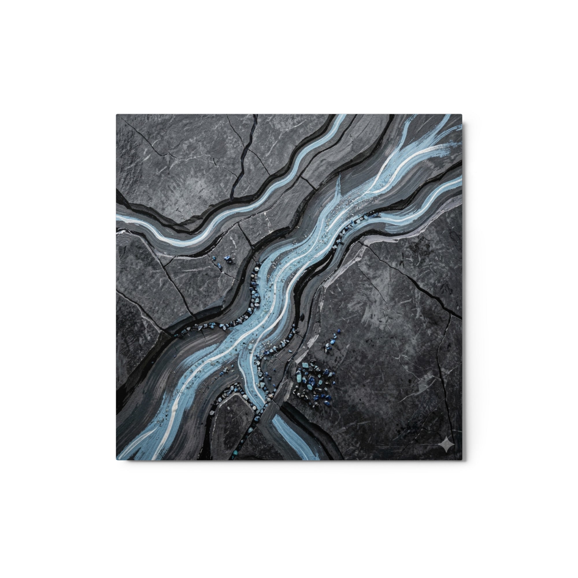 Viscosity metal print product mockup in 20 x 30 inch large size