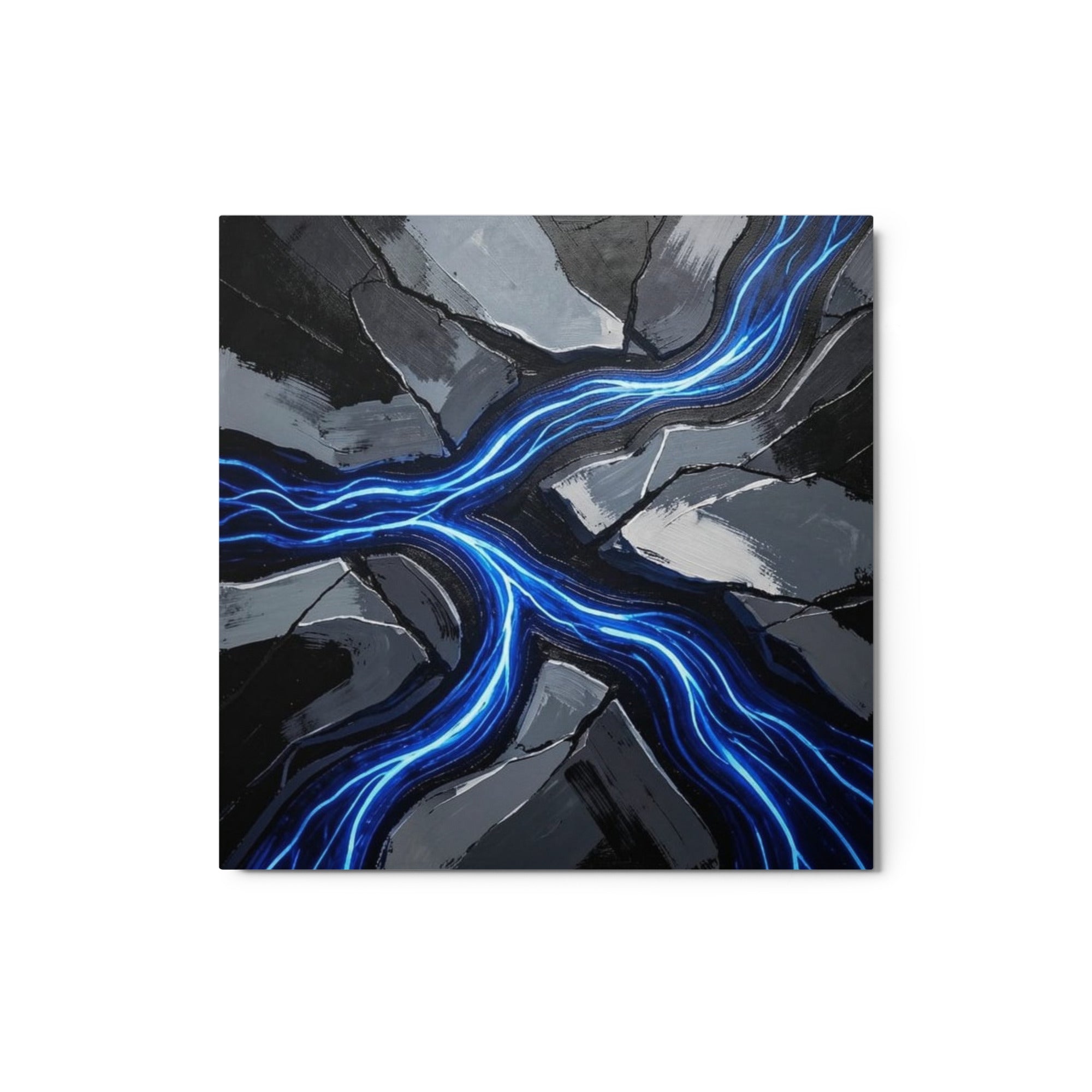 Viscous metal print product mockup in 20 x 30 inch large size