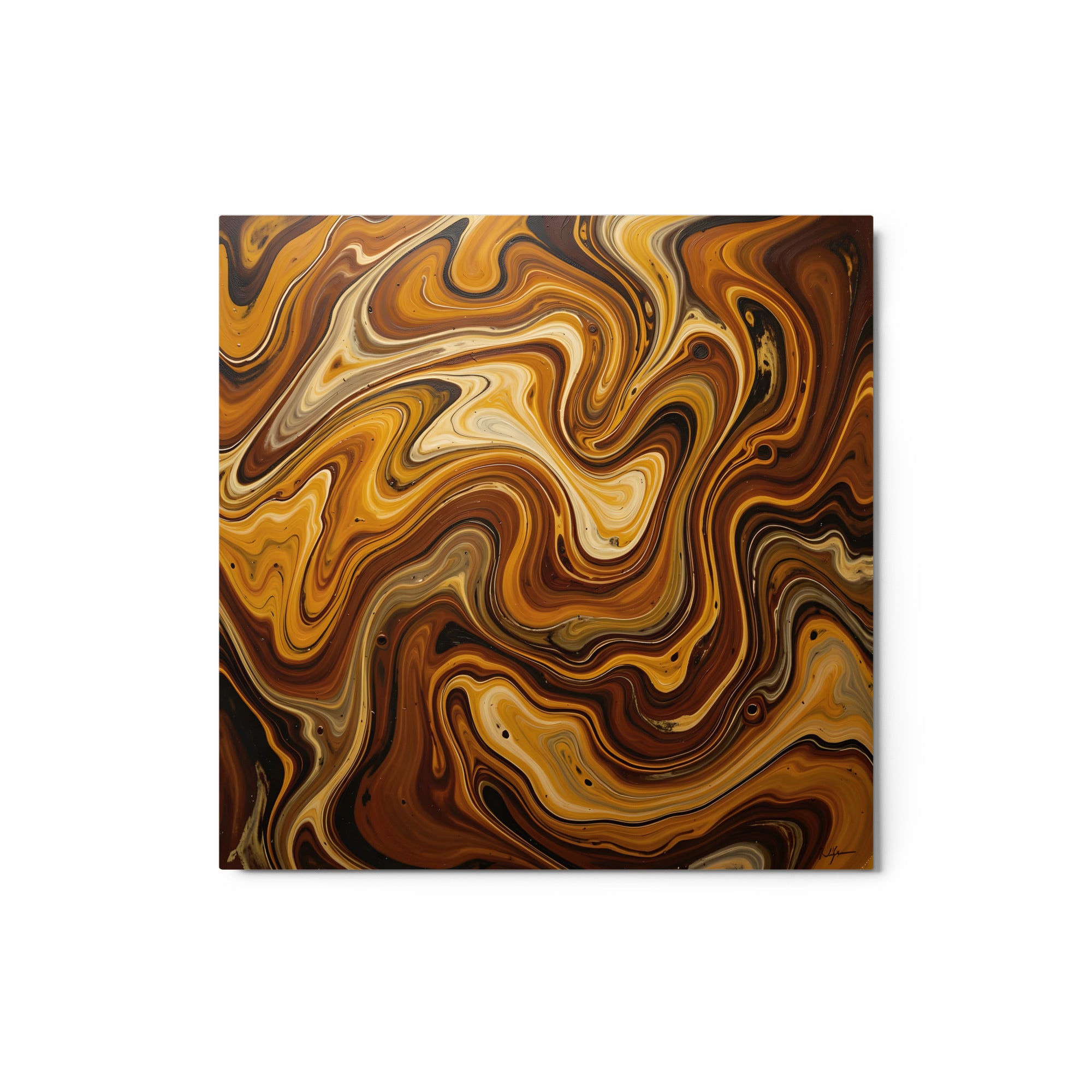 Molten Earth metal print wall display image in 16 x 20 inch universal size