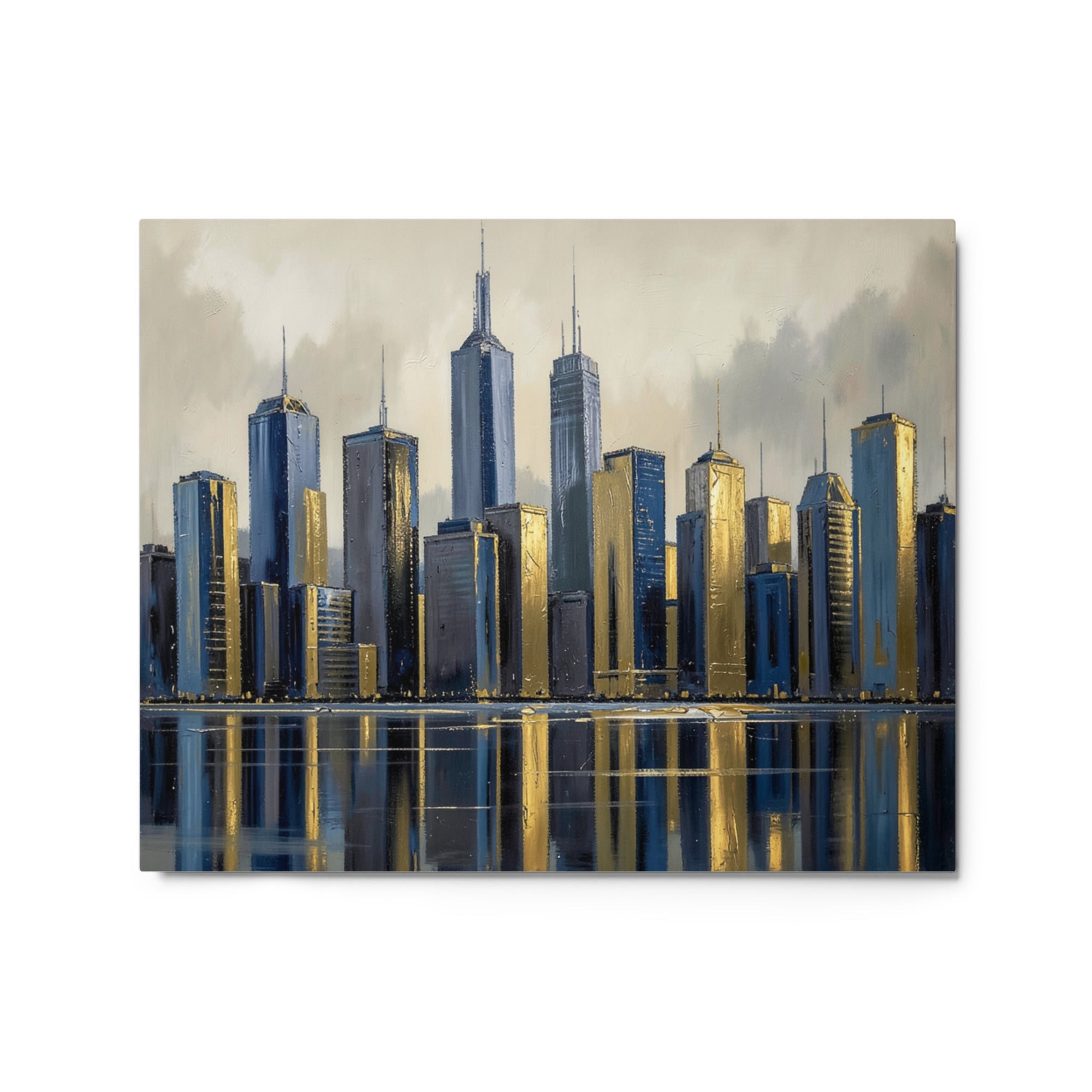 Lumina wall art product image as a metal print skyline in 16 x 20 inch universal size