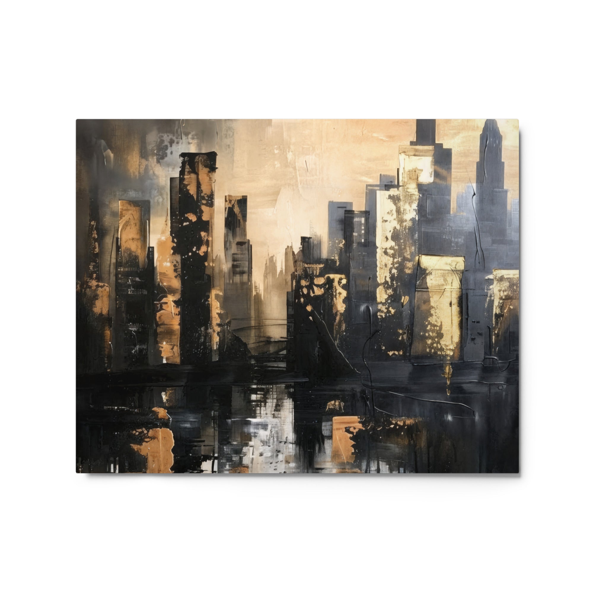 Sommet metal print skyline front-facing product image in 20 x 30 inch large size