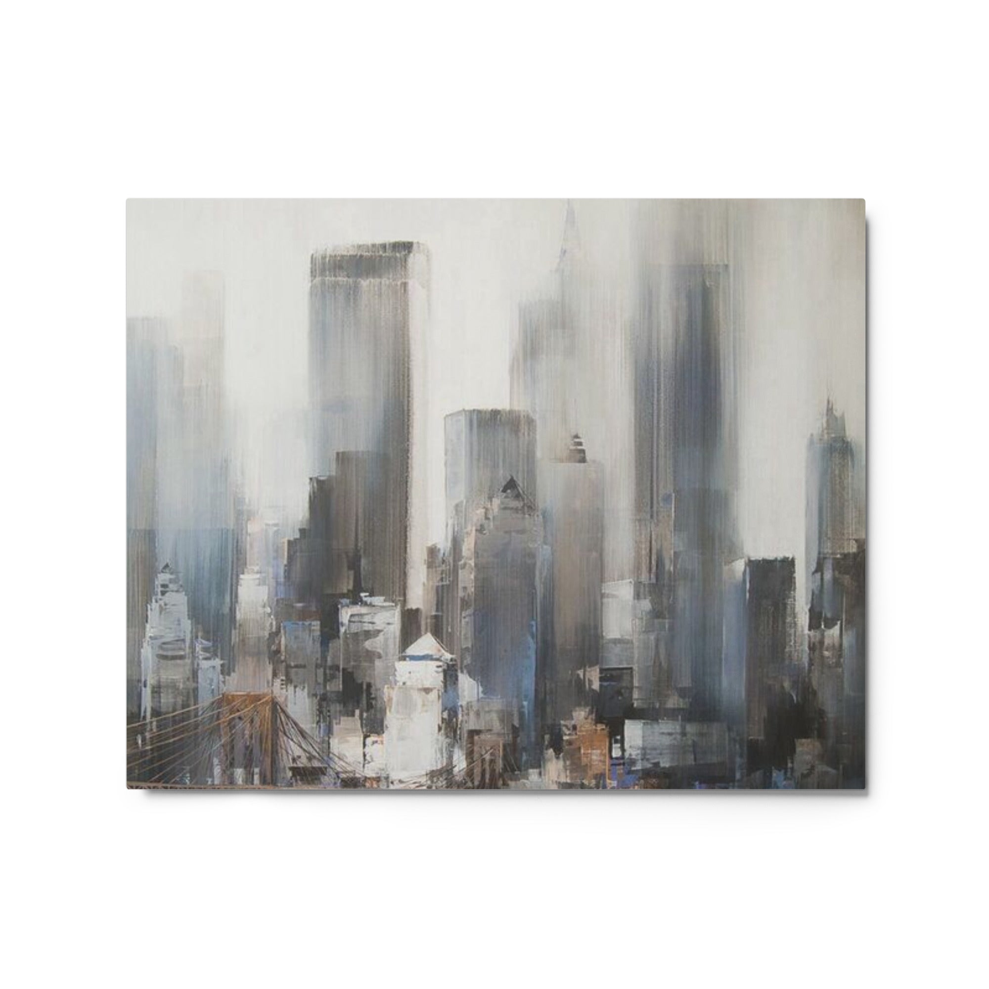 Vanguard wall art product image as a metal print skyline in 20 x 30 inch large size