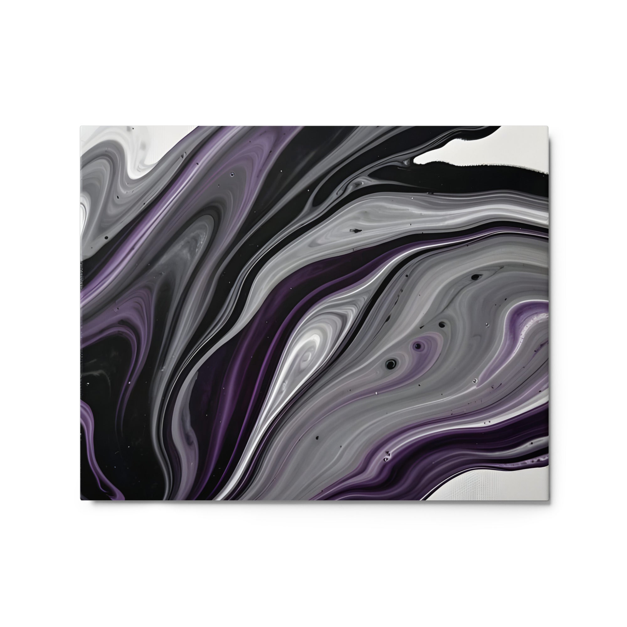 Amethyst Flow metal print wall display image in 16 x 20 inch universal size