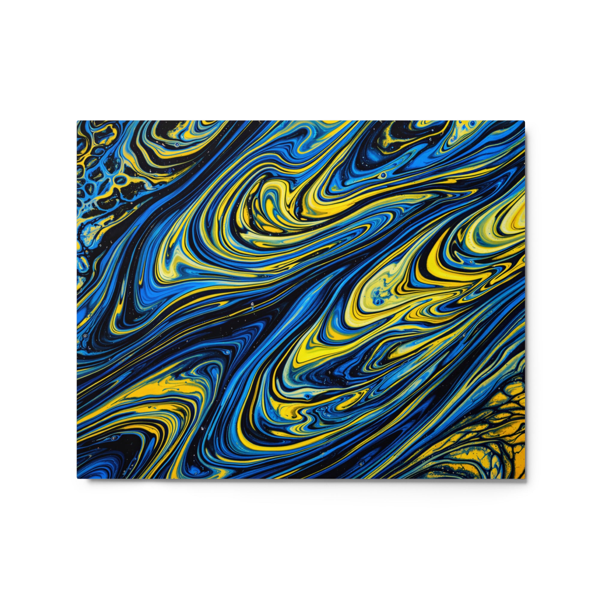 Coral metal print product mockup in 20 x 30 inch large size