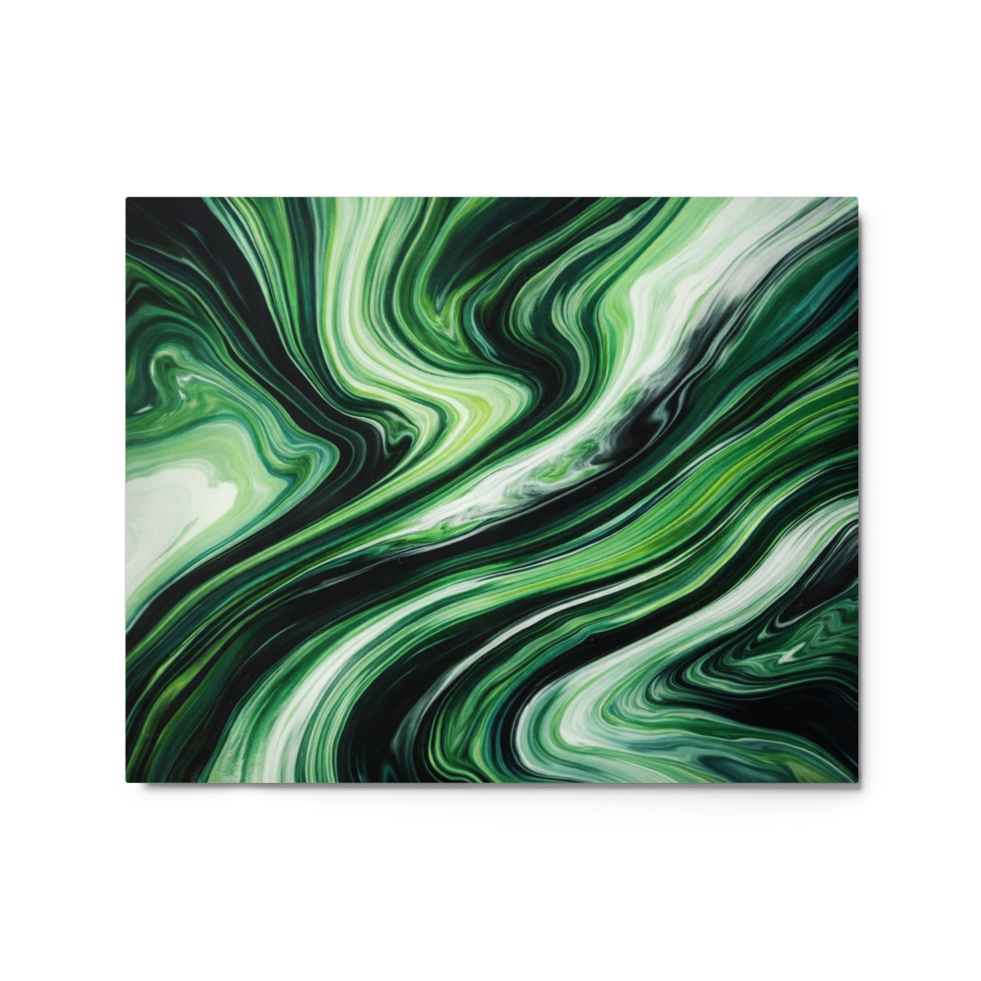 Verdant metal print front-facing product image in 12 x 12 inch universal size