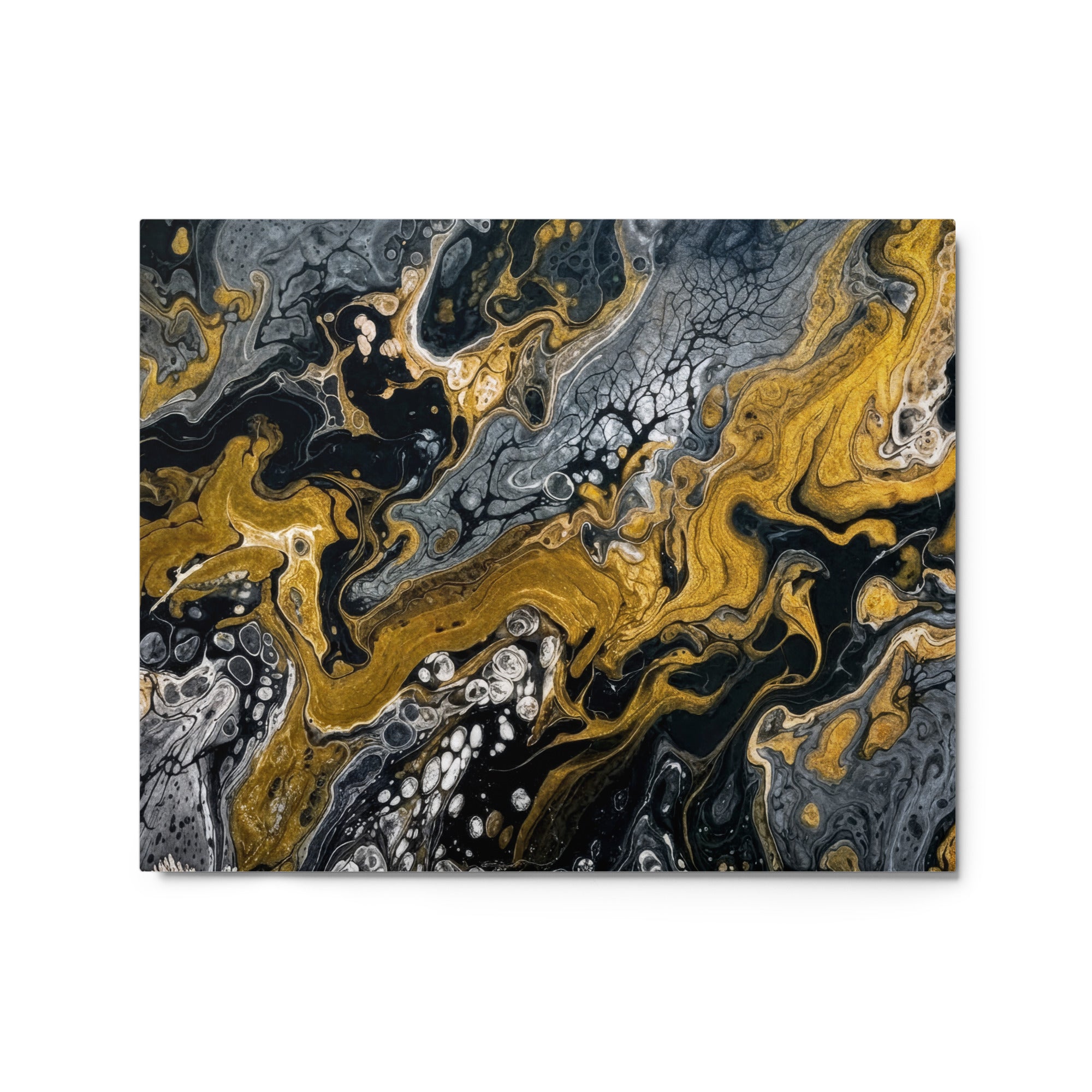 Aurum metal print product view in 24 x 36 inch statement piece