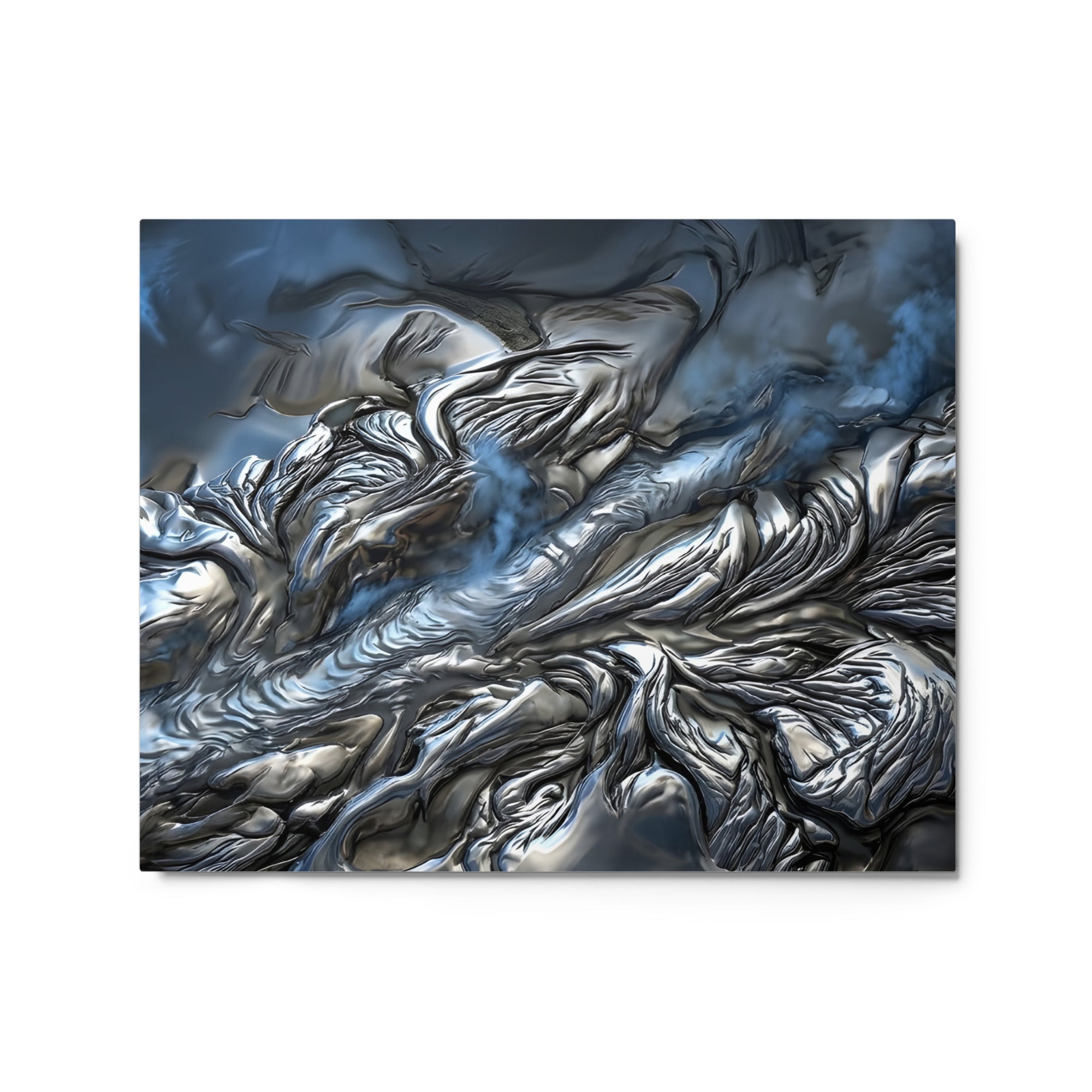 Andesite metal print product mockup in 20 x 30 inch large size