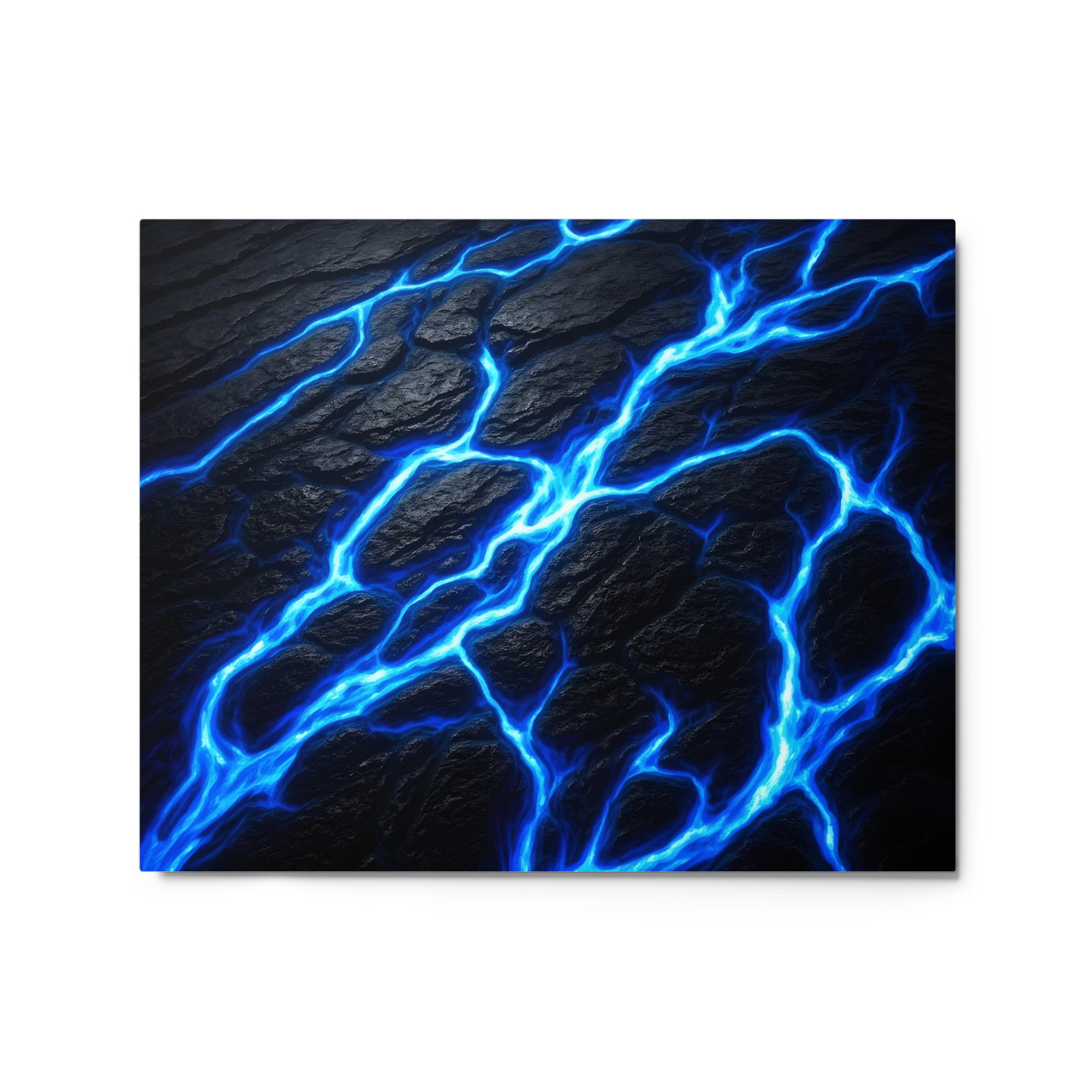Fissure metal print product mockup in 20 x 30 inch large size