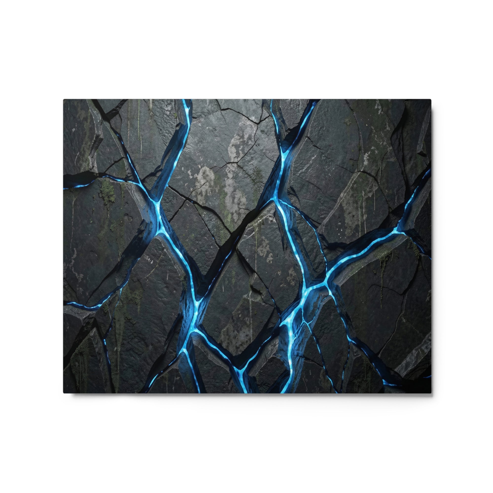 Igneous metal print shown in front view in 8 x 10 inch universal size