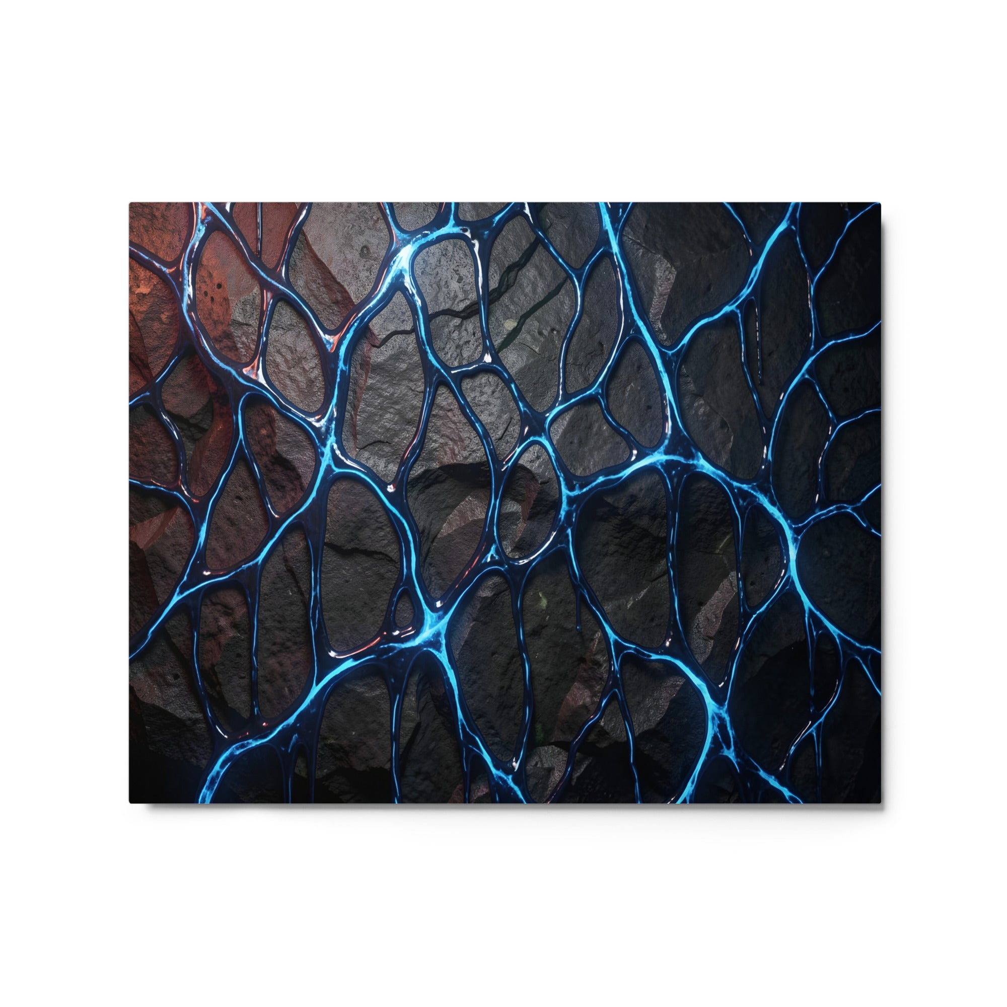 Magmatic metal print shown in front view in 8 x 10 inch universal size