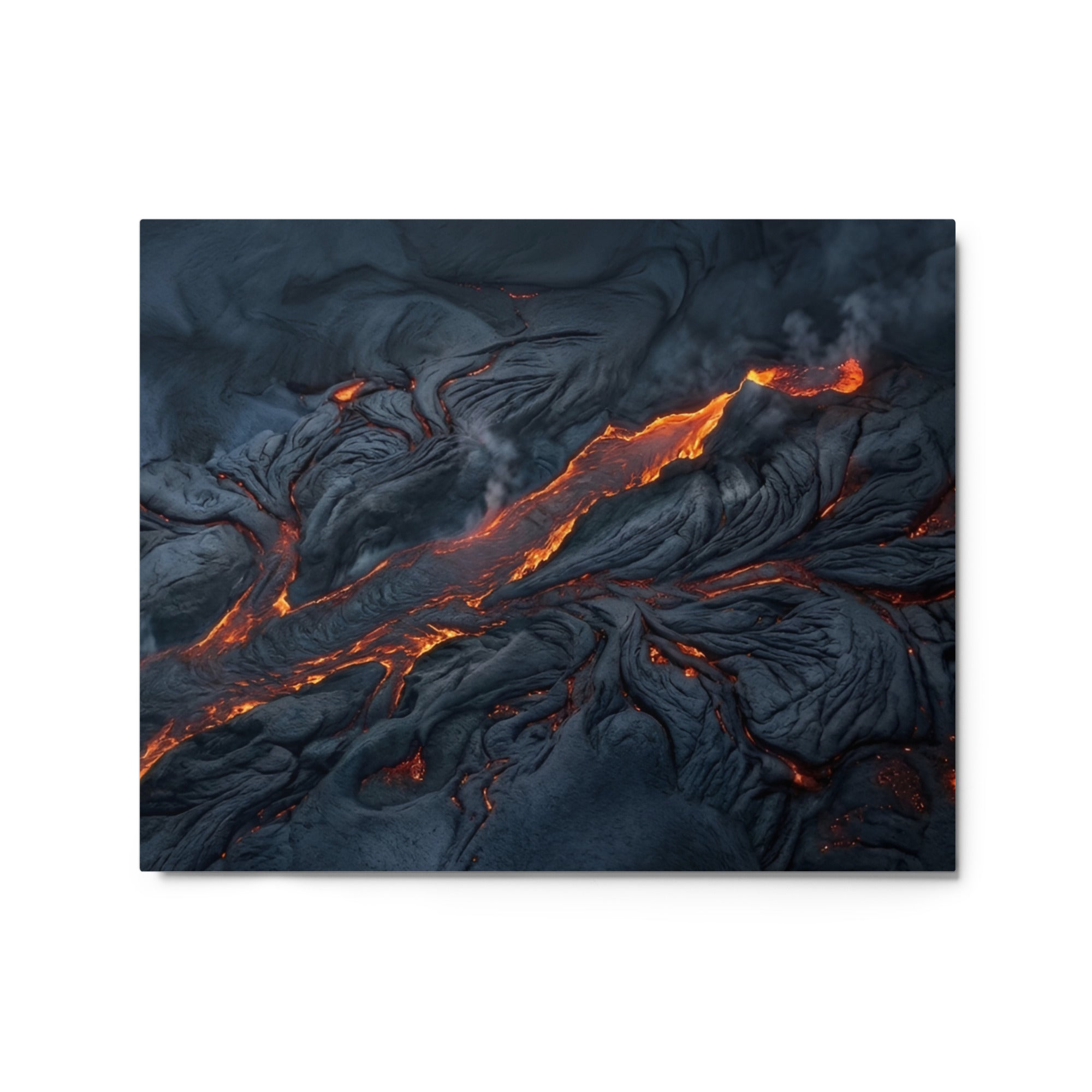 Molten metal print product mockup in 20 x 30 inch large size