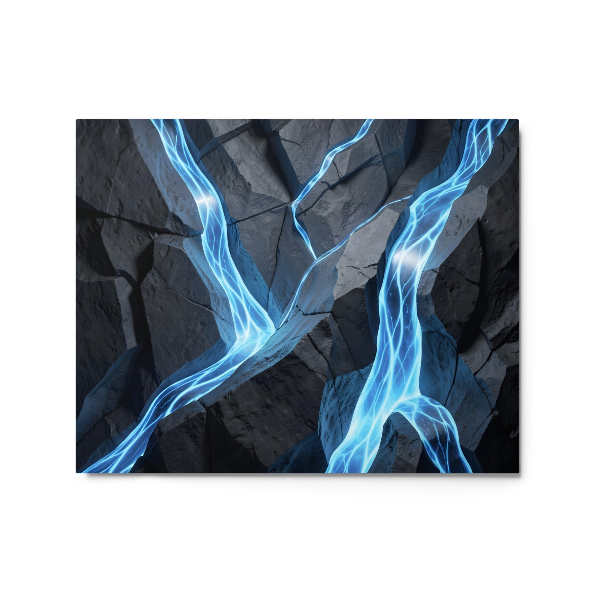 Tephra metal print product view in 24 x 36 inch statement piece