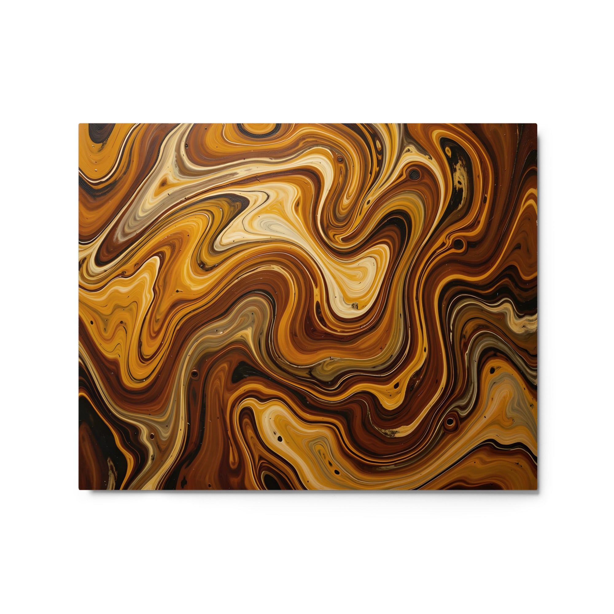 Molten Earth metal print product mockup in 20 x 30 inch large size