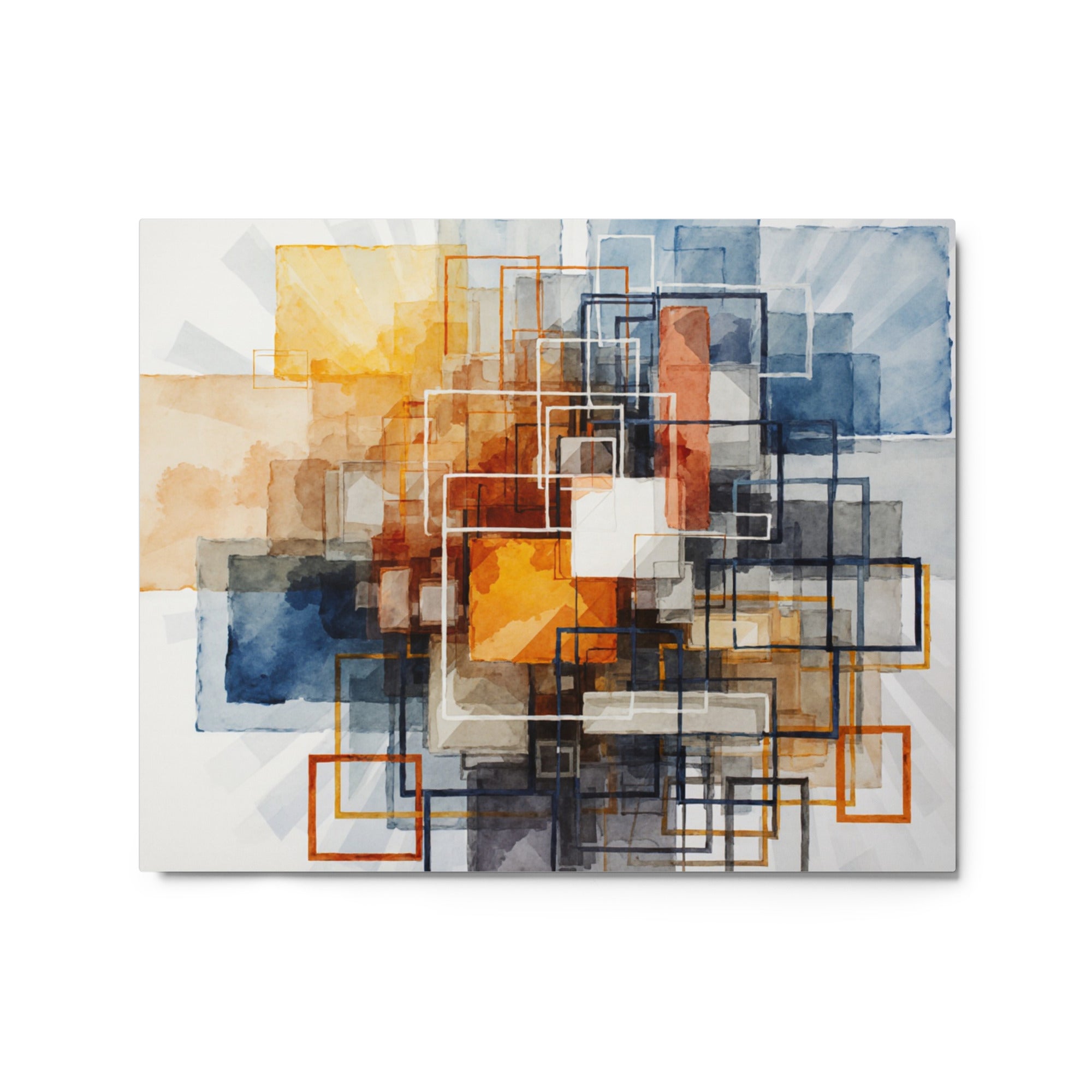 Plinth metal print product mockup in 20 x 30 inch large size