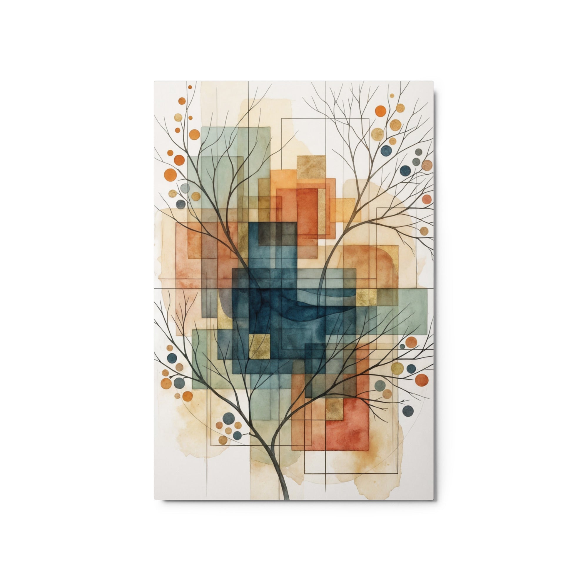 Always metal print urban product mockup in 20 x 30 inch large size