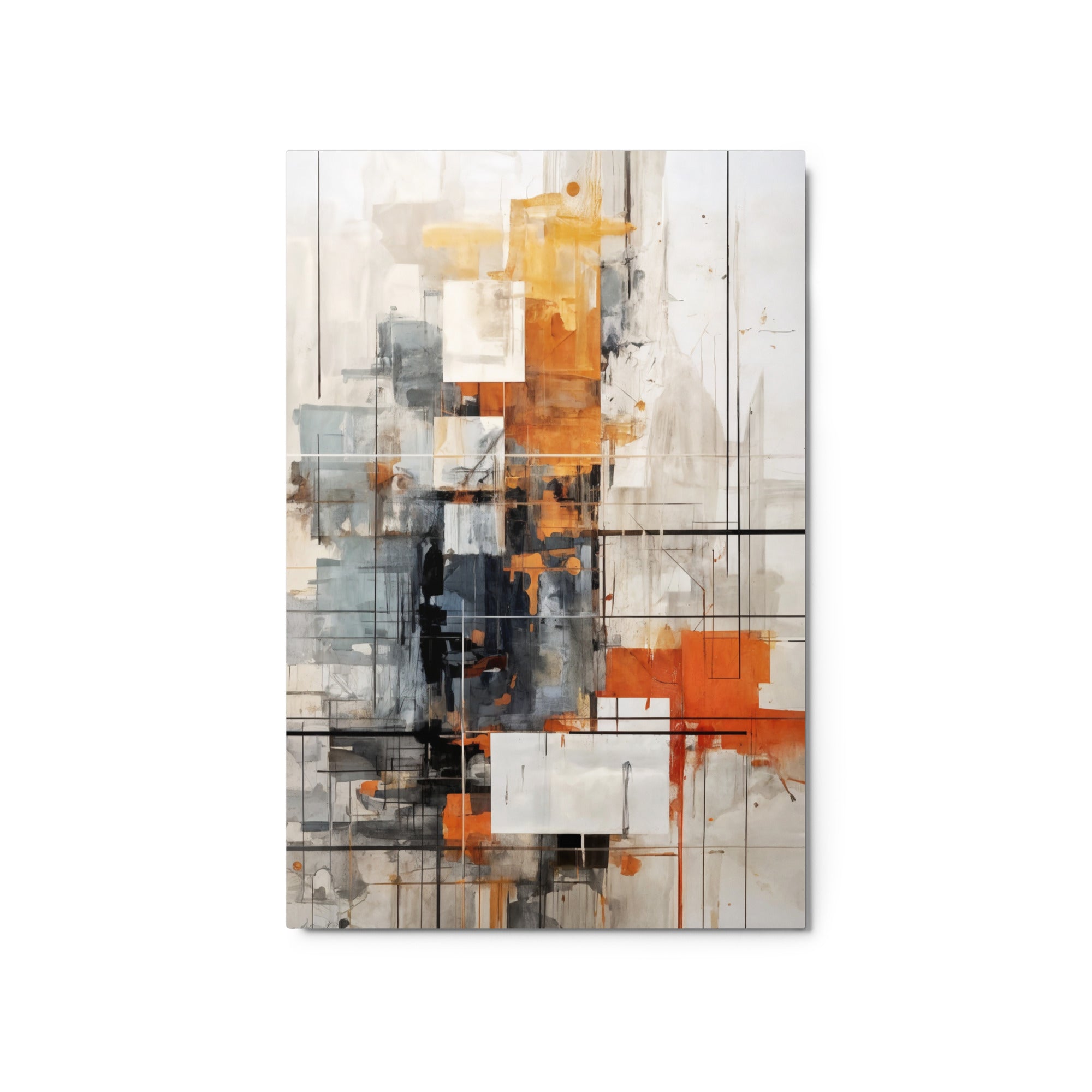 Corrupt metal print product mockup in 20 x 30 inch large size