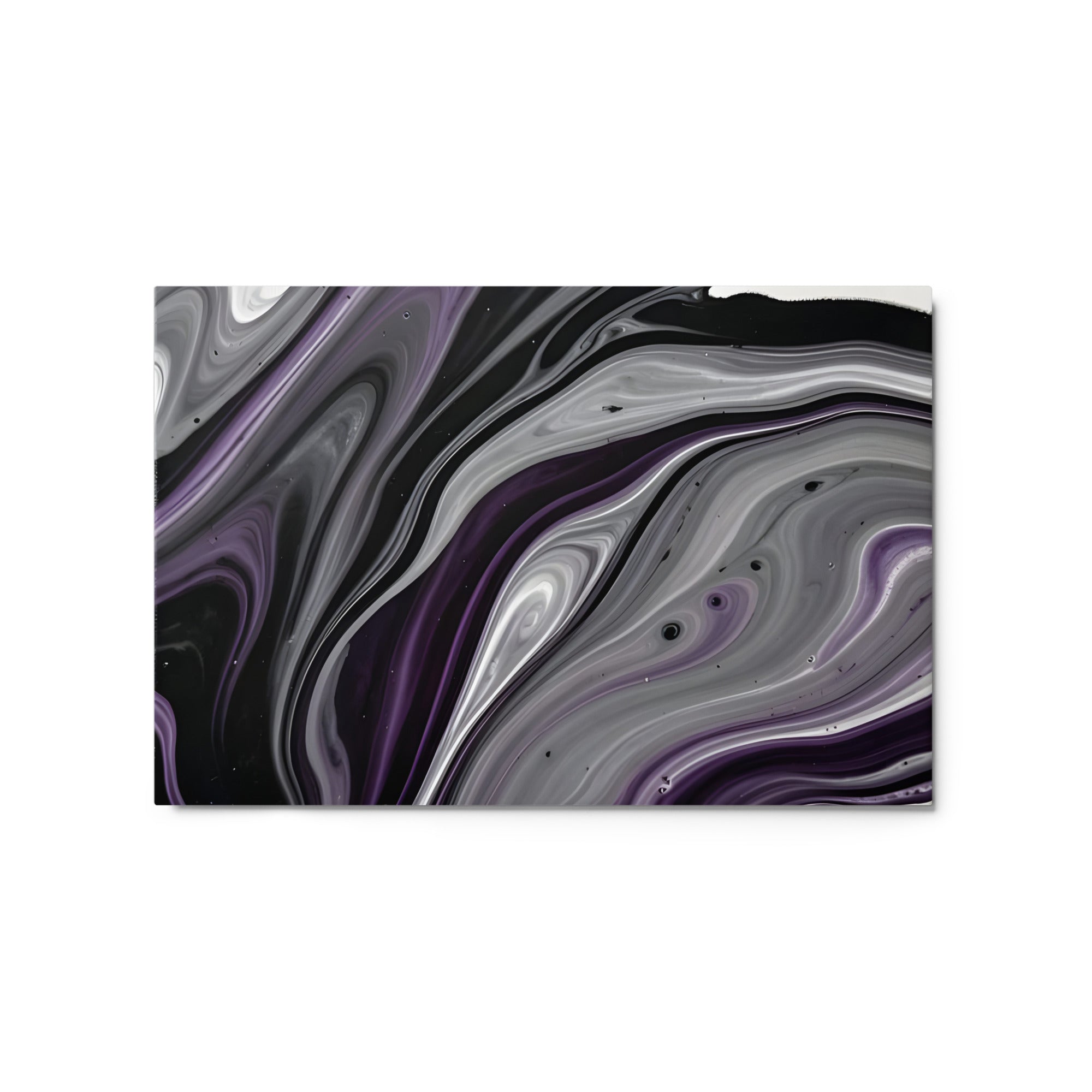 Amethyst Flow metal print product mockup in 20 x 30 inch large size