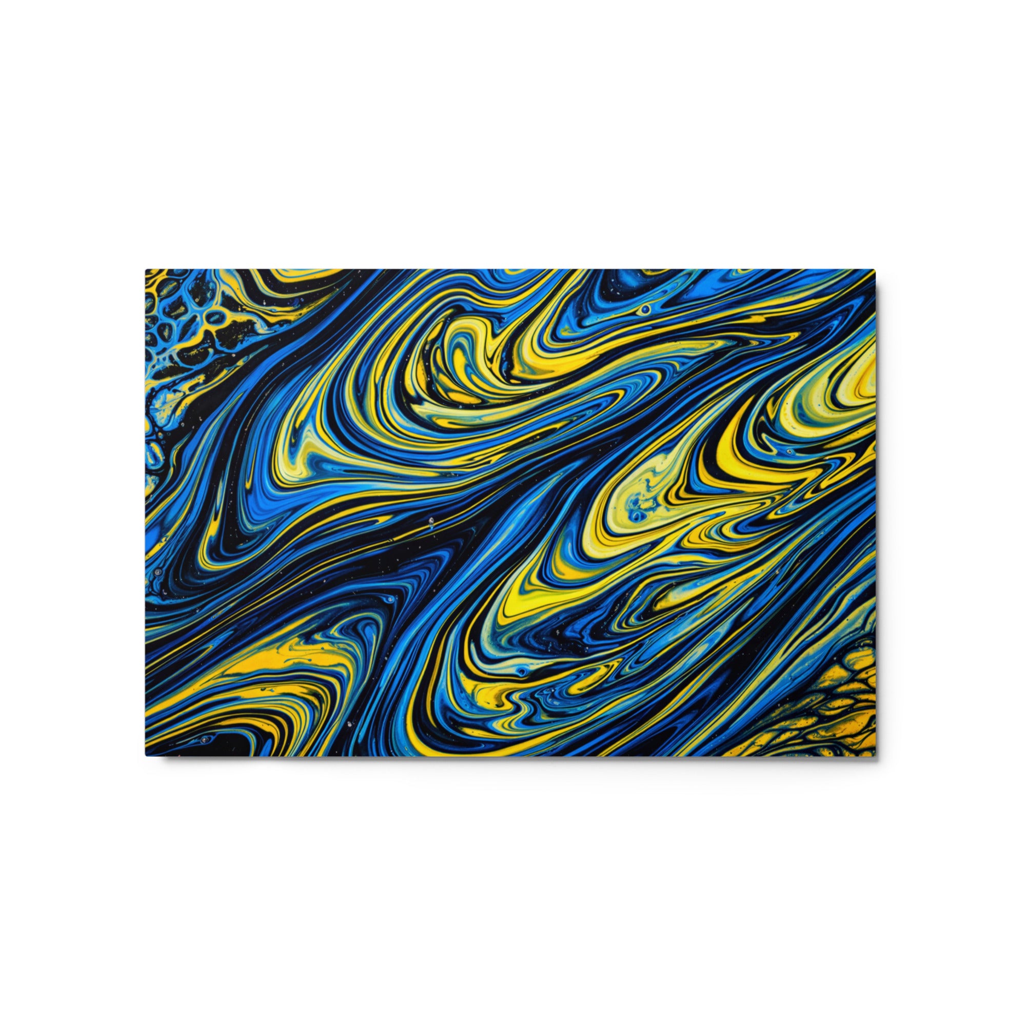 Coral metal print product view in 24 x 36 inch statement piece