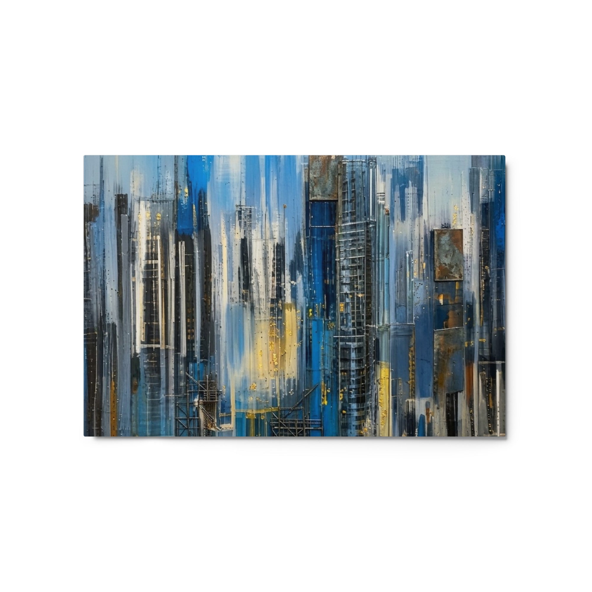 Facade metal print product mockup in 20 x 30 inch large size
