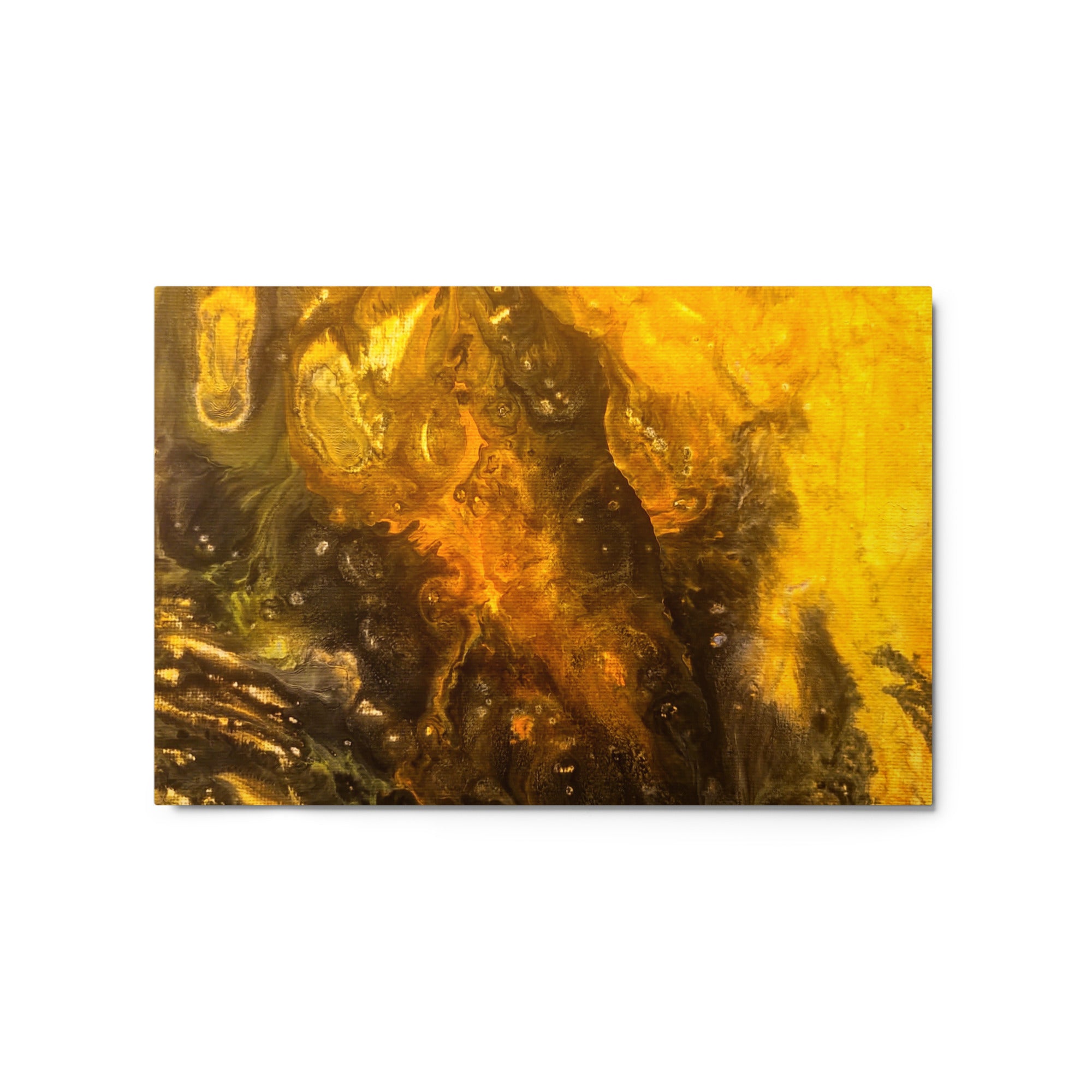 Flame metal print product view in 24 x 36 inch statement piece